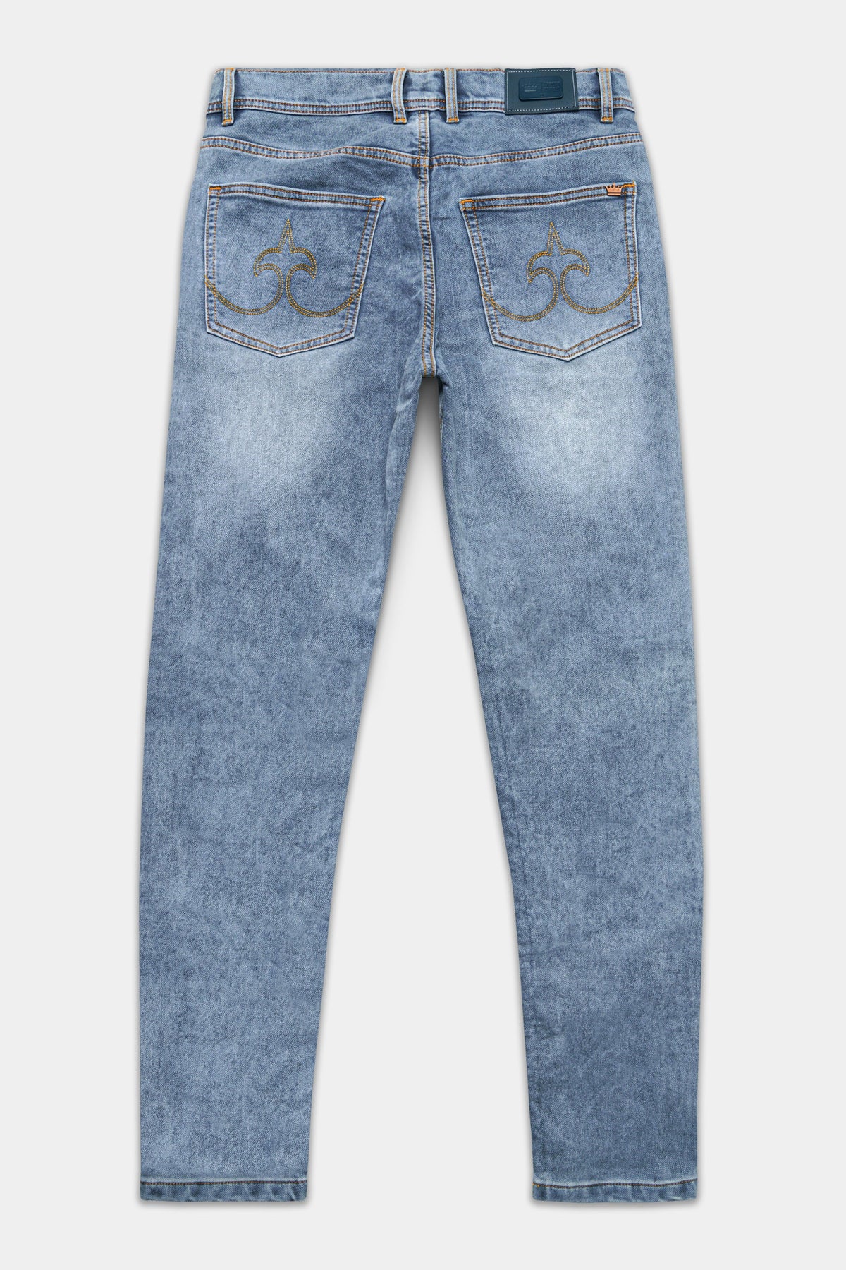 Mountain Blue Stone Wash Stretchable Denim