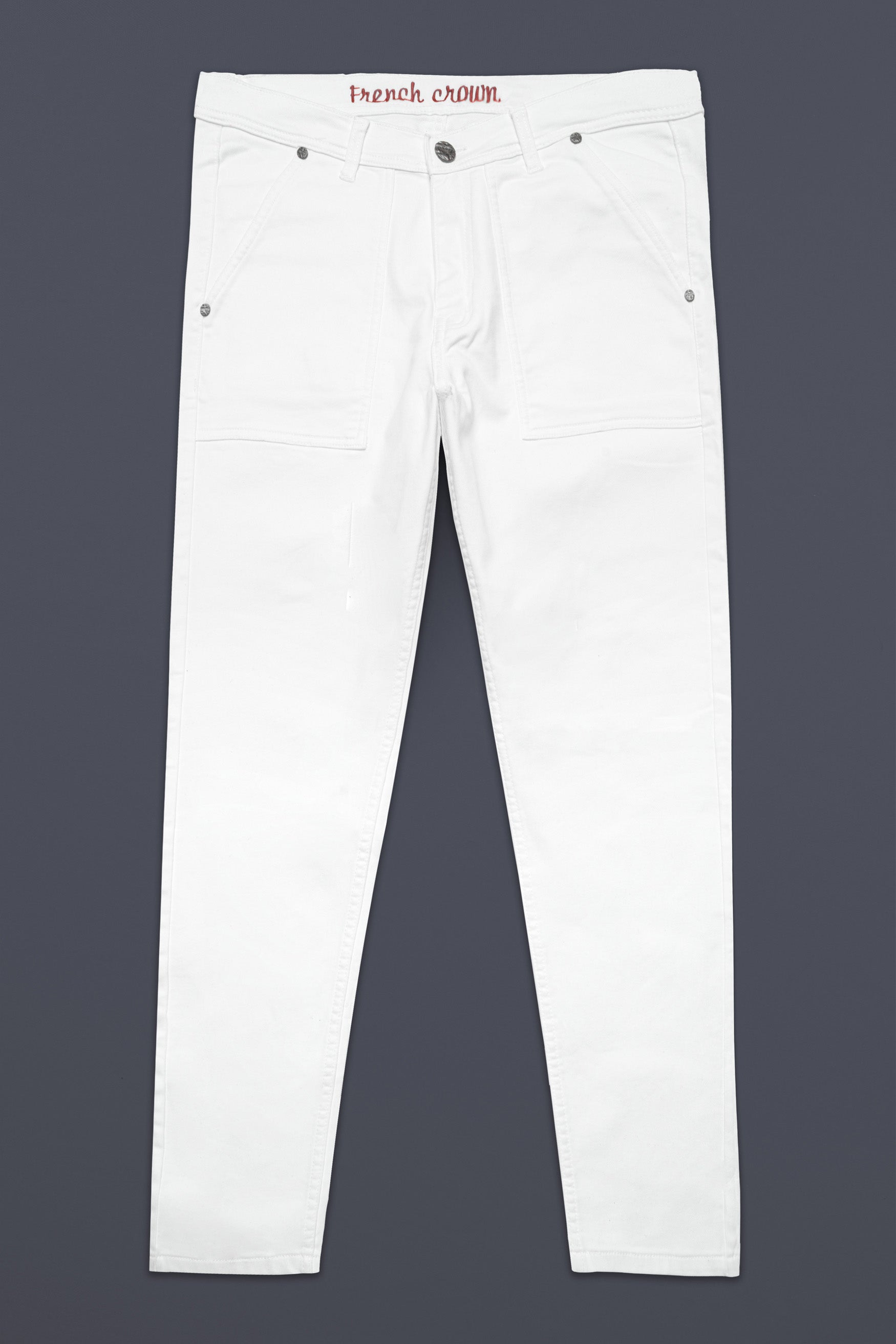 Bright White Clean Look Stretchable Denim