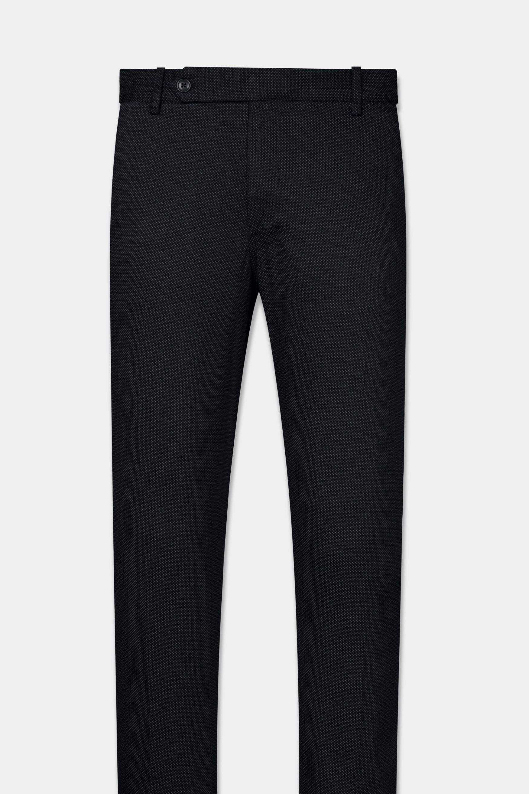 Bunker Black textured Premium cotton Chinos Pant