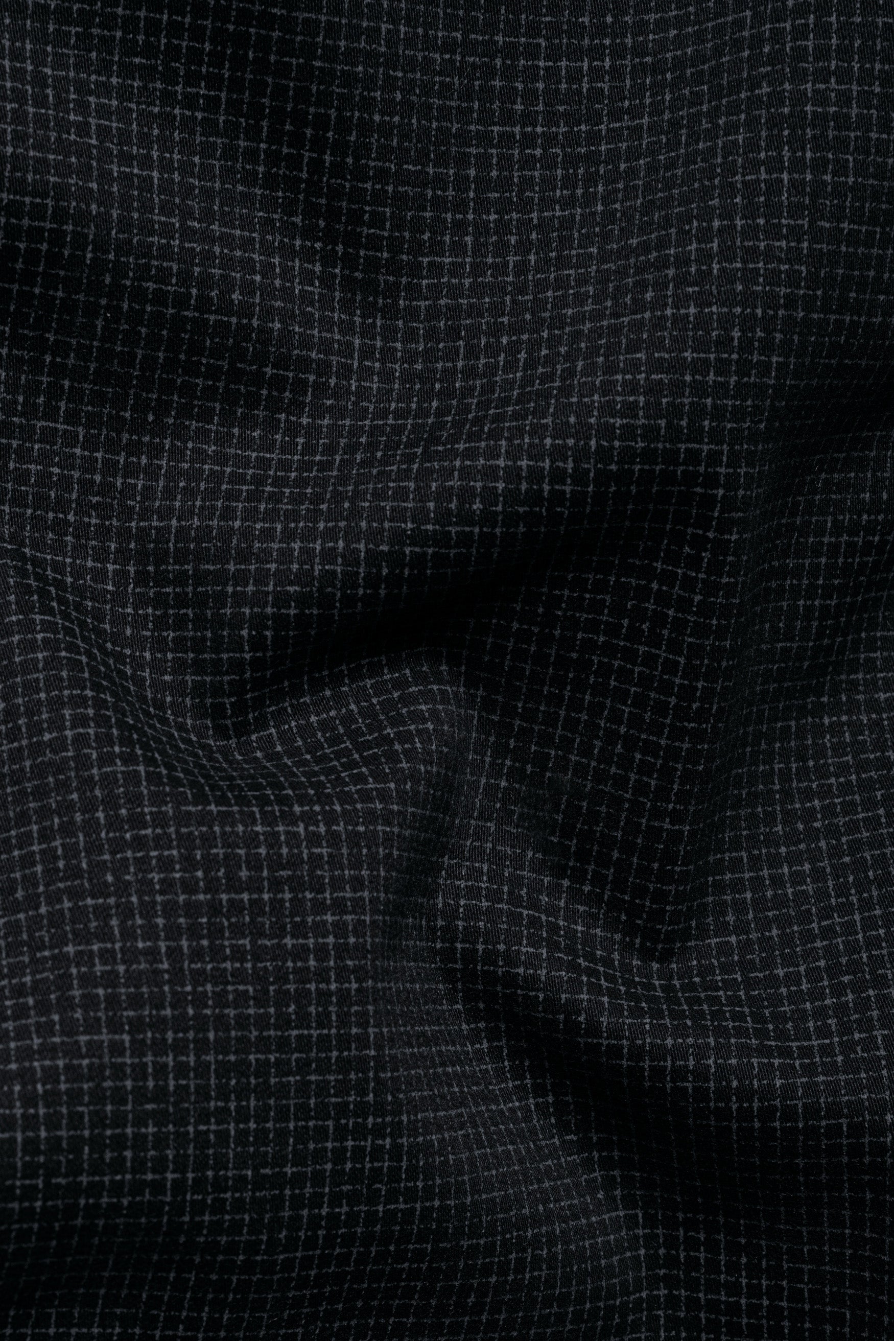 Mirage Blue Micro Checkered Premium Cotton Chinos Pant
