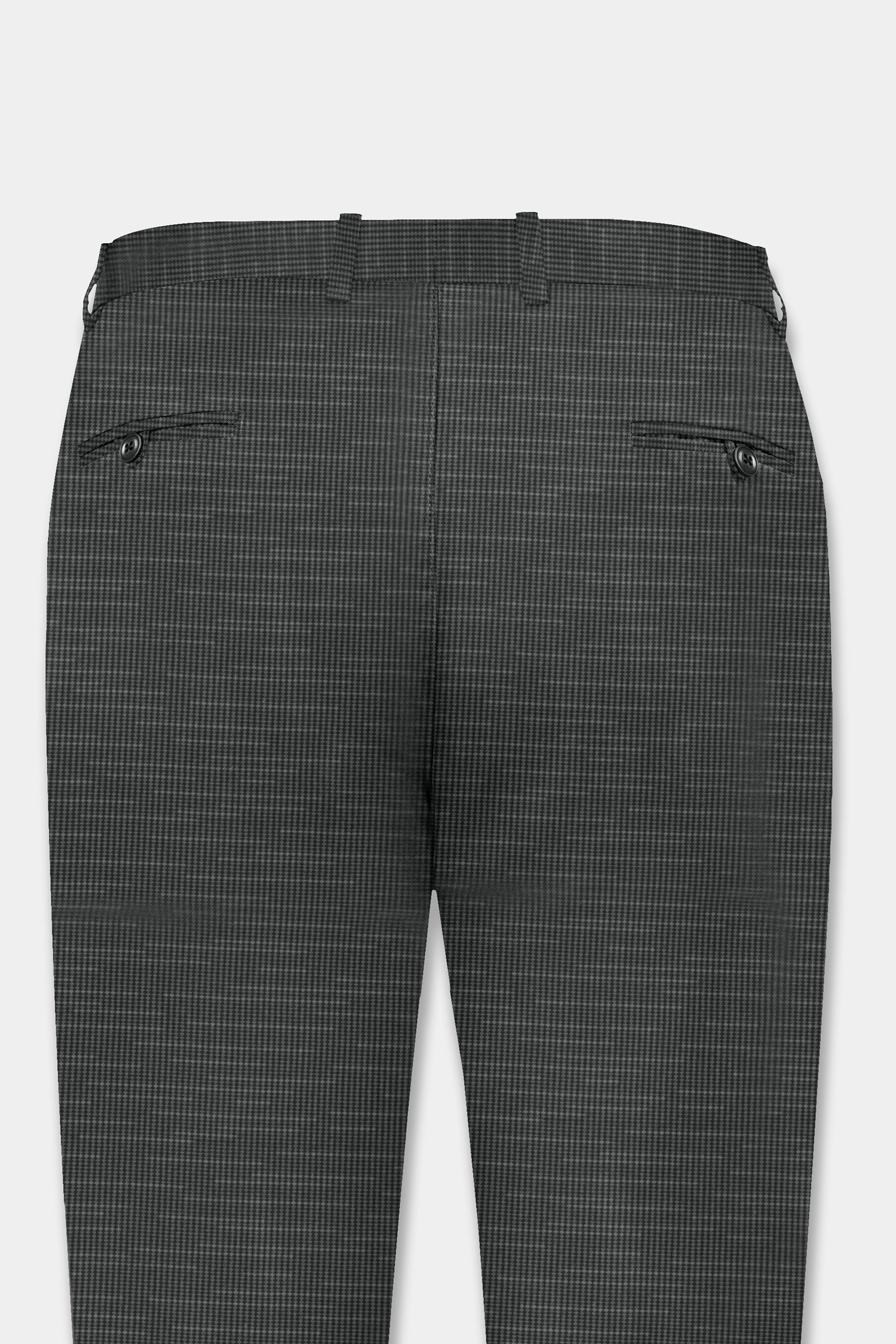 Tuatara Gray Textured Premium Cotton Chinos Pant