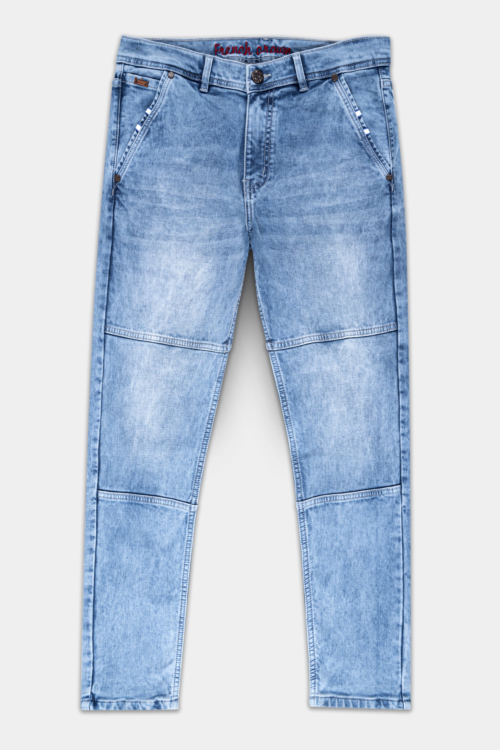 Polo Blue Whiskering Wash stretchable Denim
