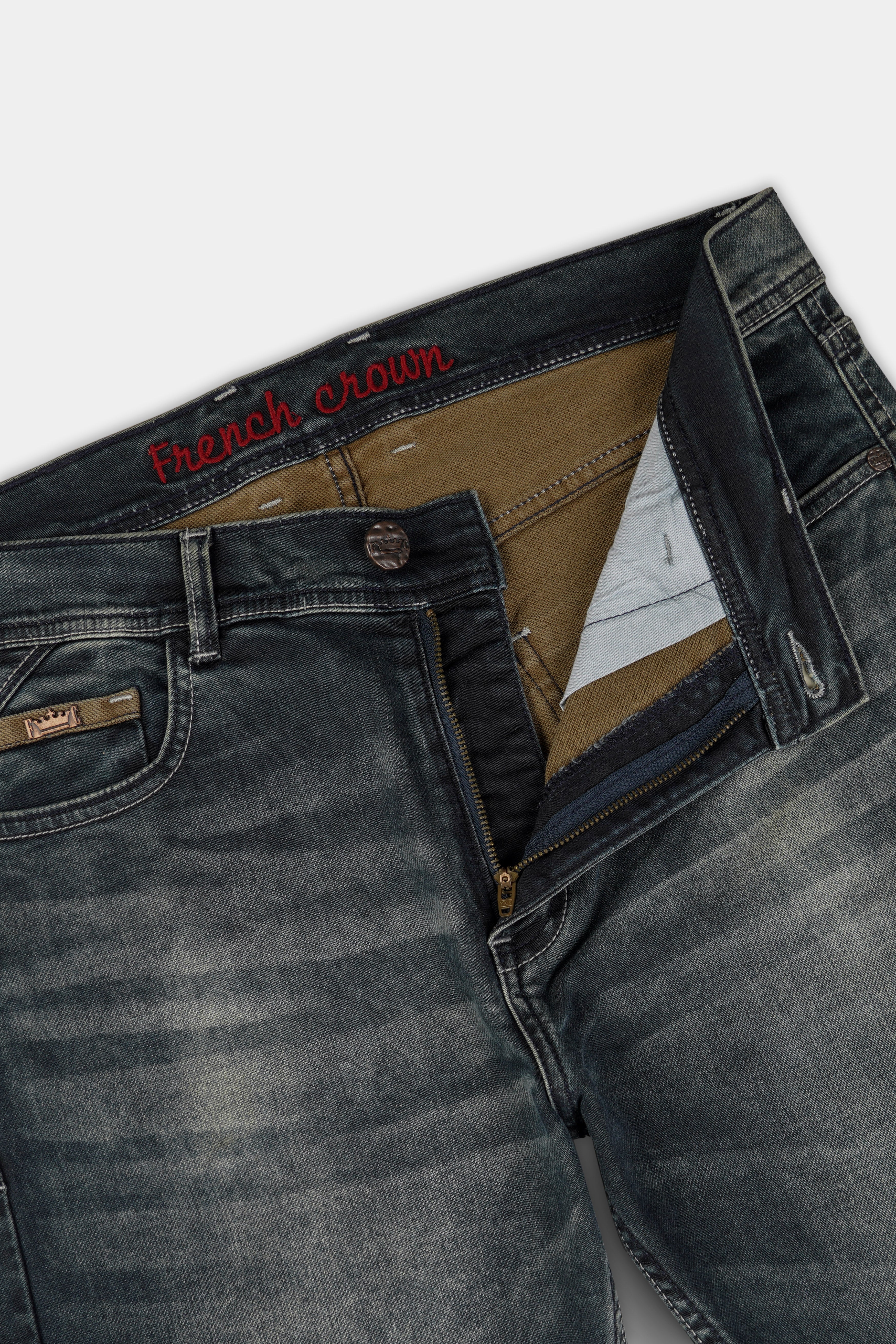 Ninja Gray Mildly Distracted Stretchable Denim