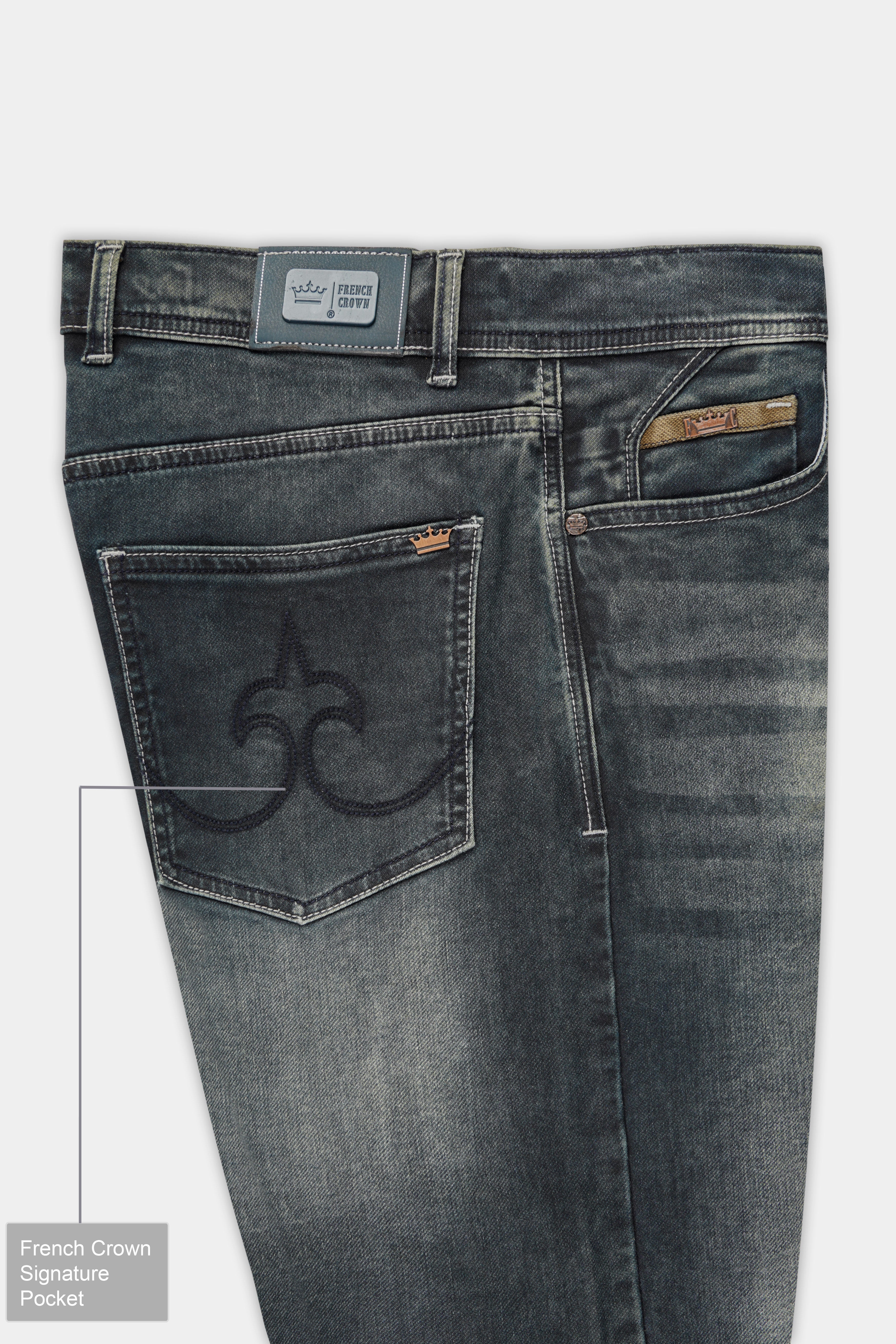 Ninja Gray Mildly Distracted Stretchable Denim