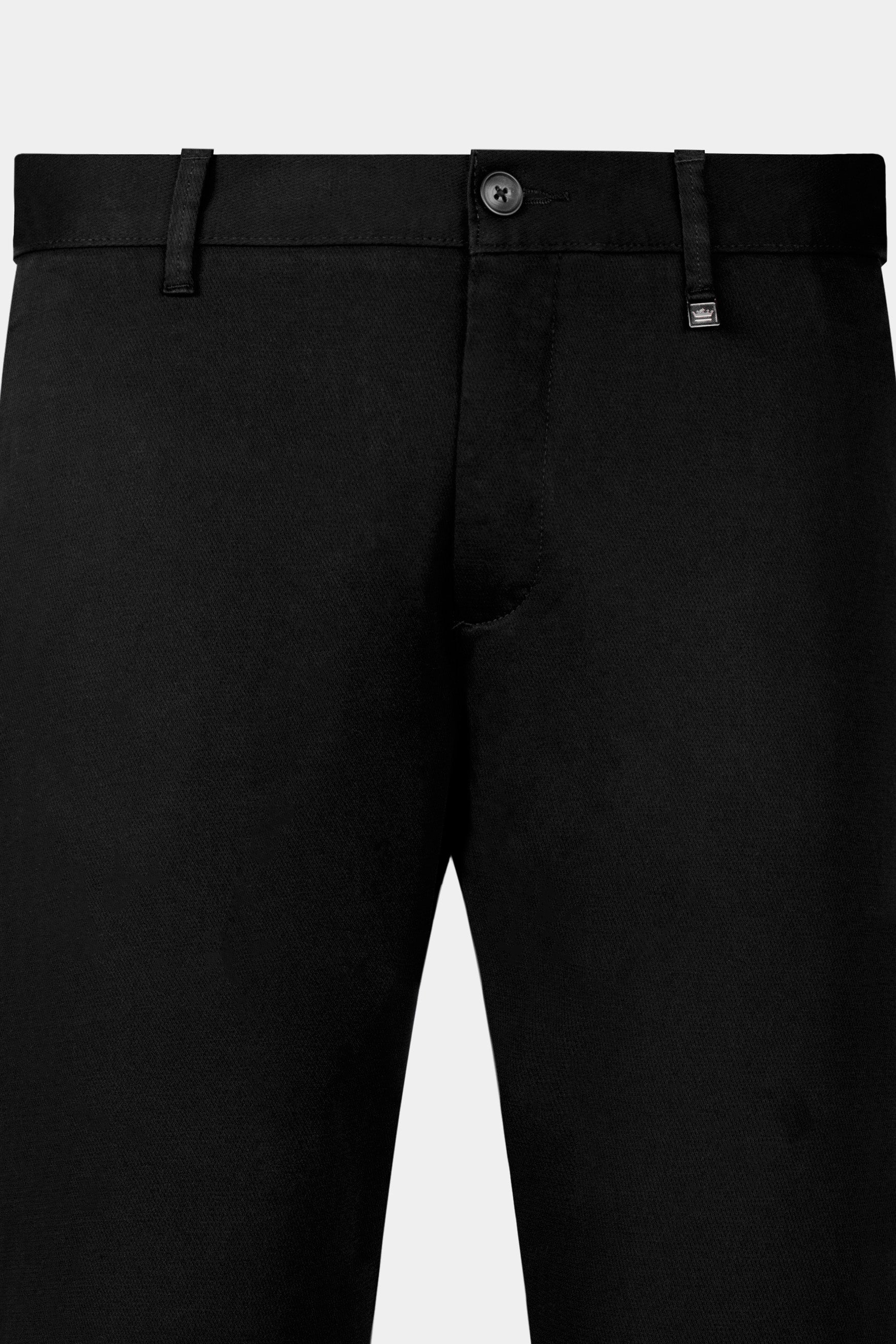 Jade Black Premium Cotton Chinos Pant