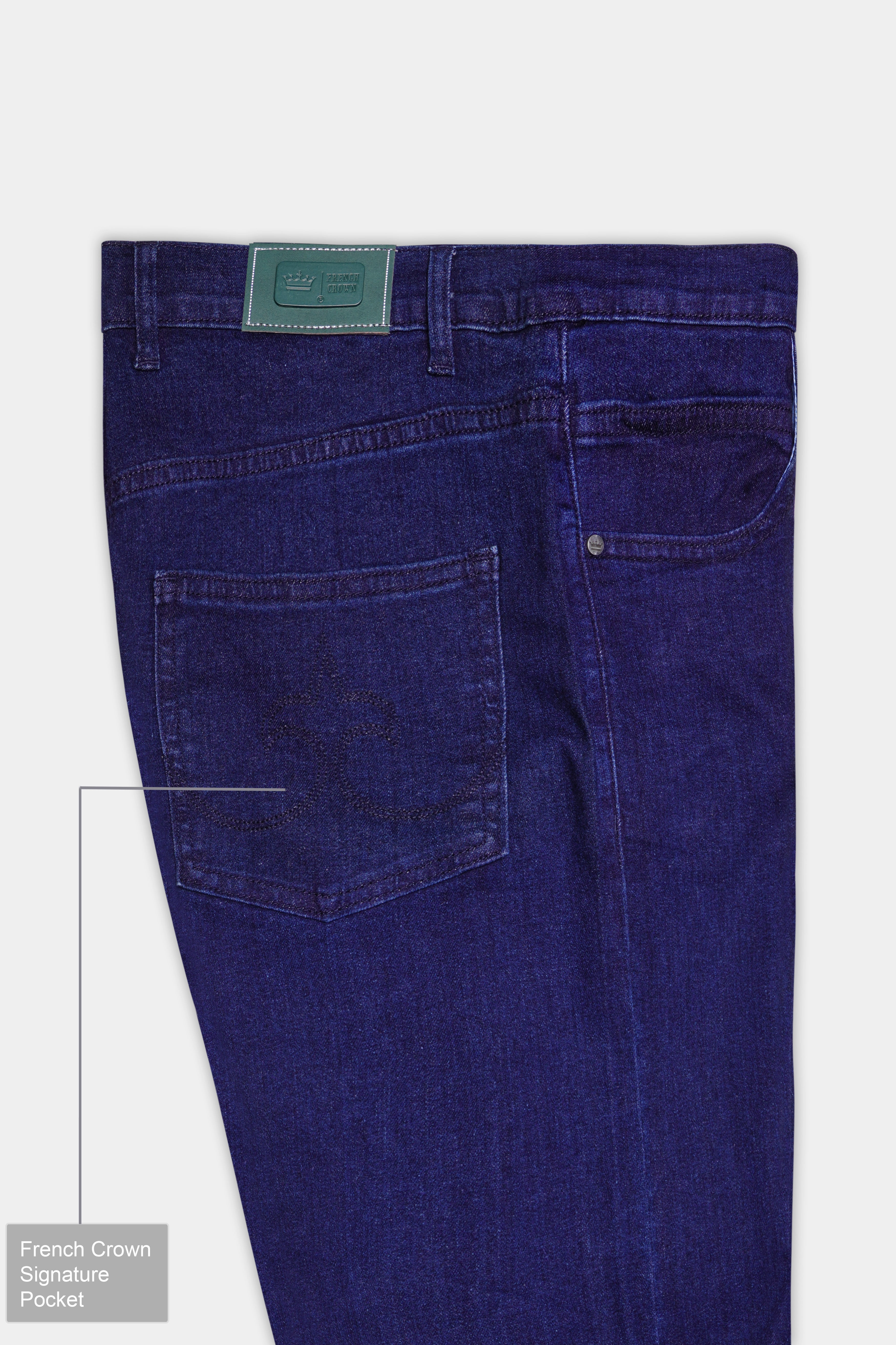 Mirage Blue Clean Look Stretchable Denim
