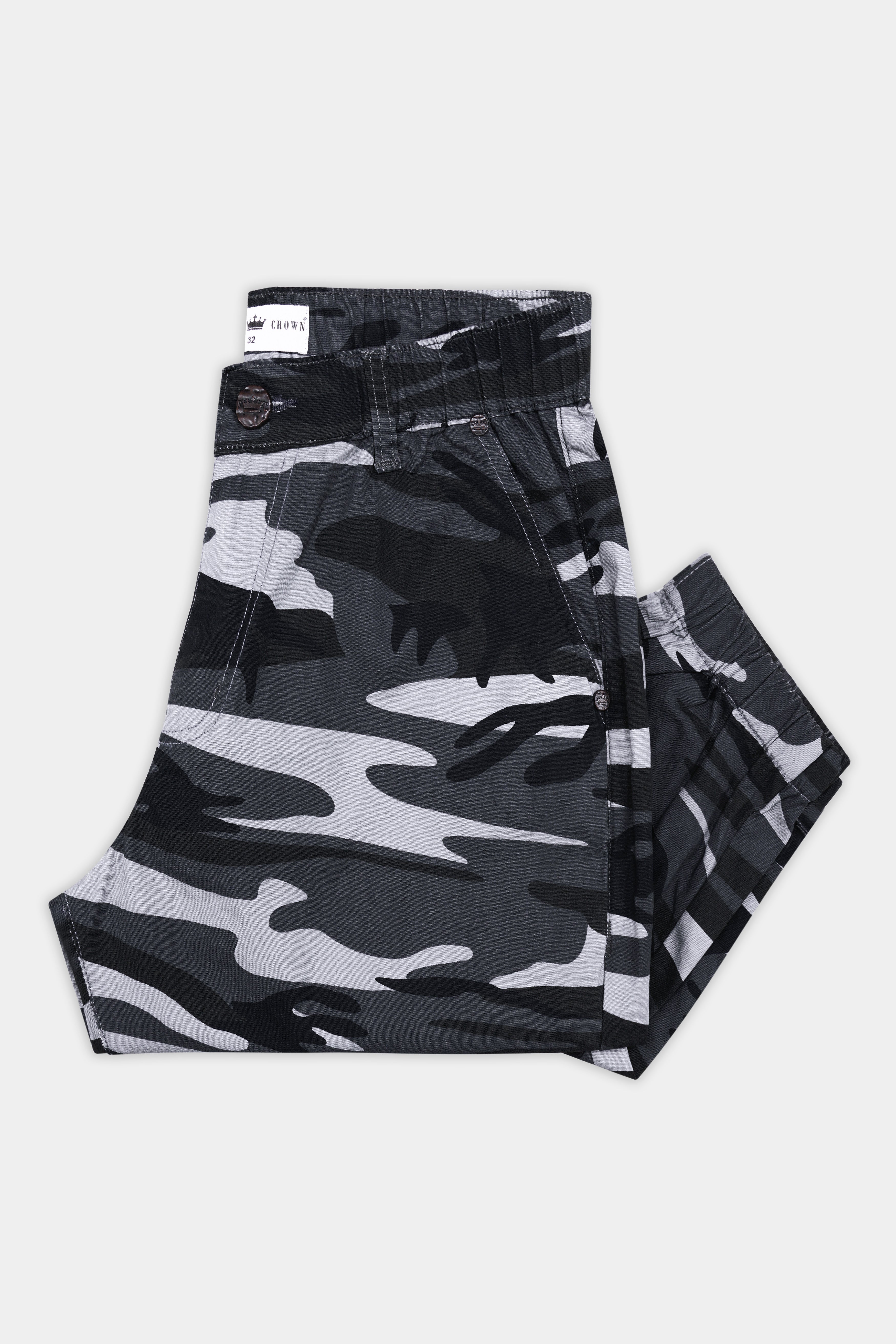 Ship Gray Camouflage Printed Pant