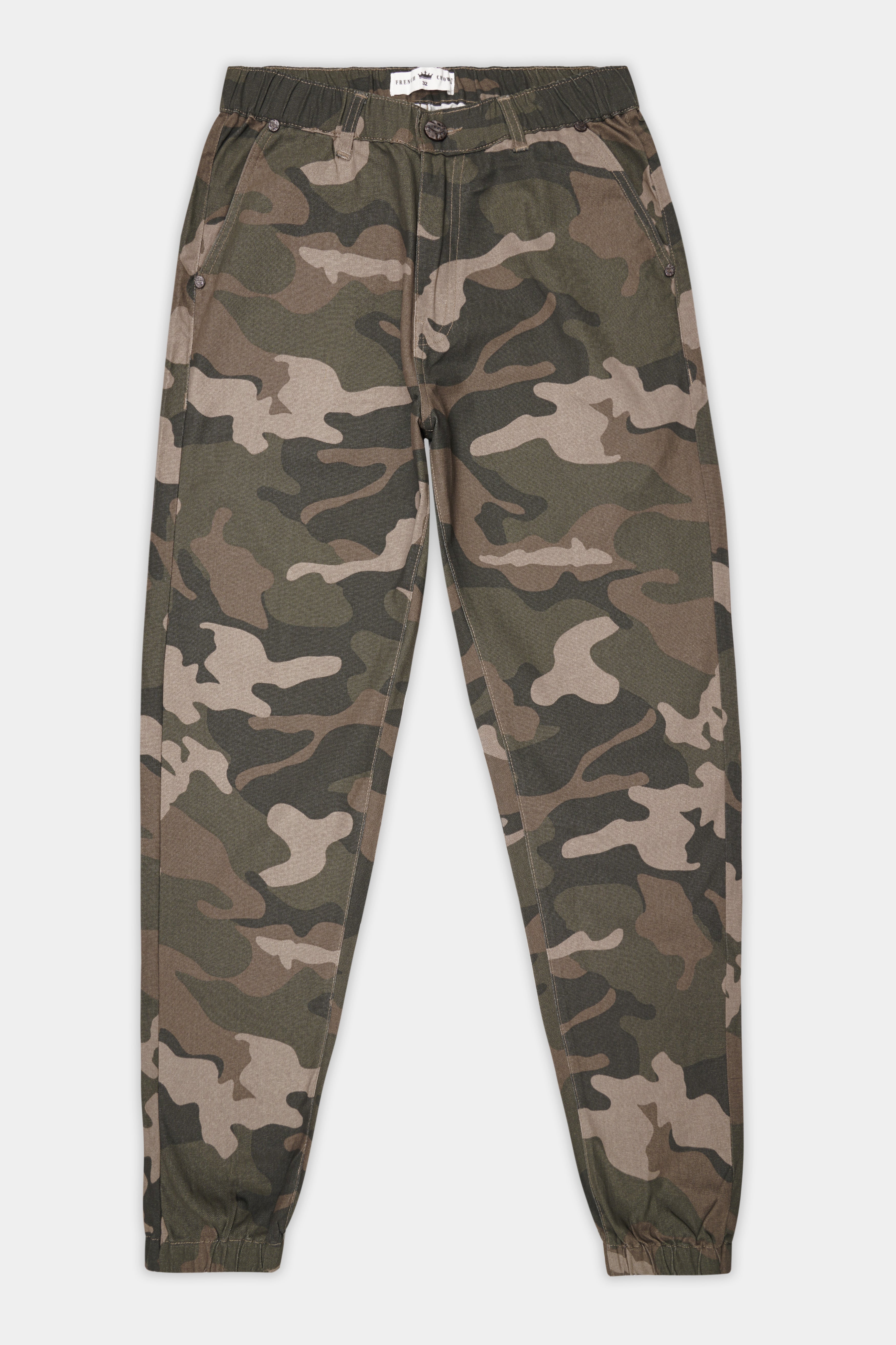 Ferra Brown And Finch Gray Camouflage Cargo Pant