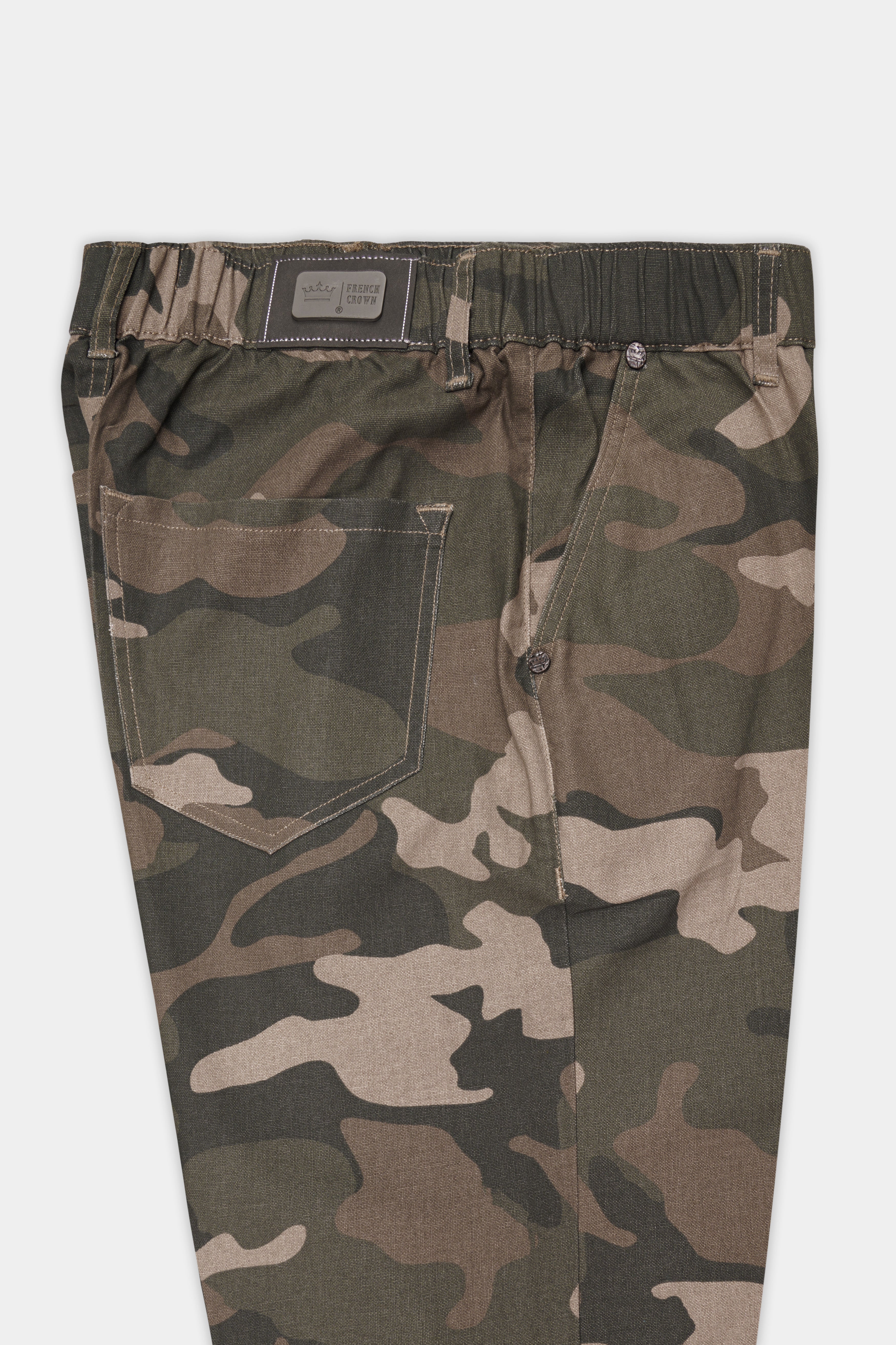 Ferra Brown And Finch Gray Camouflage Cargo Pant