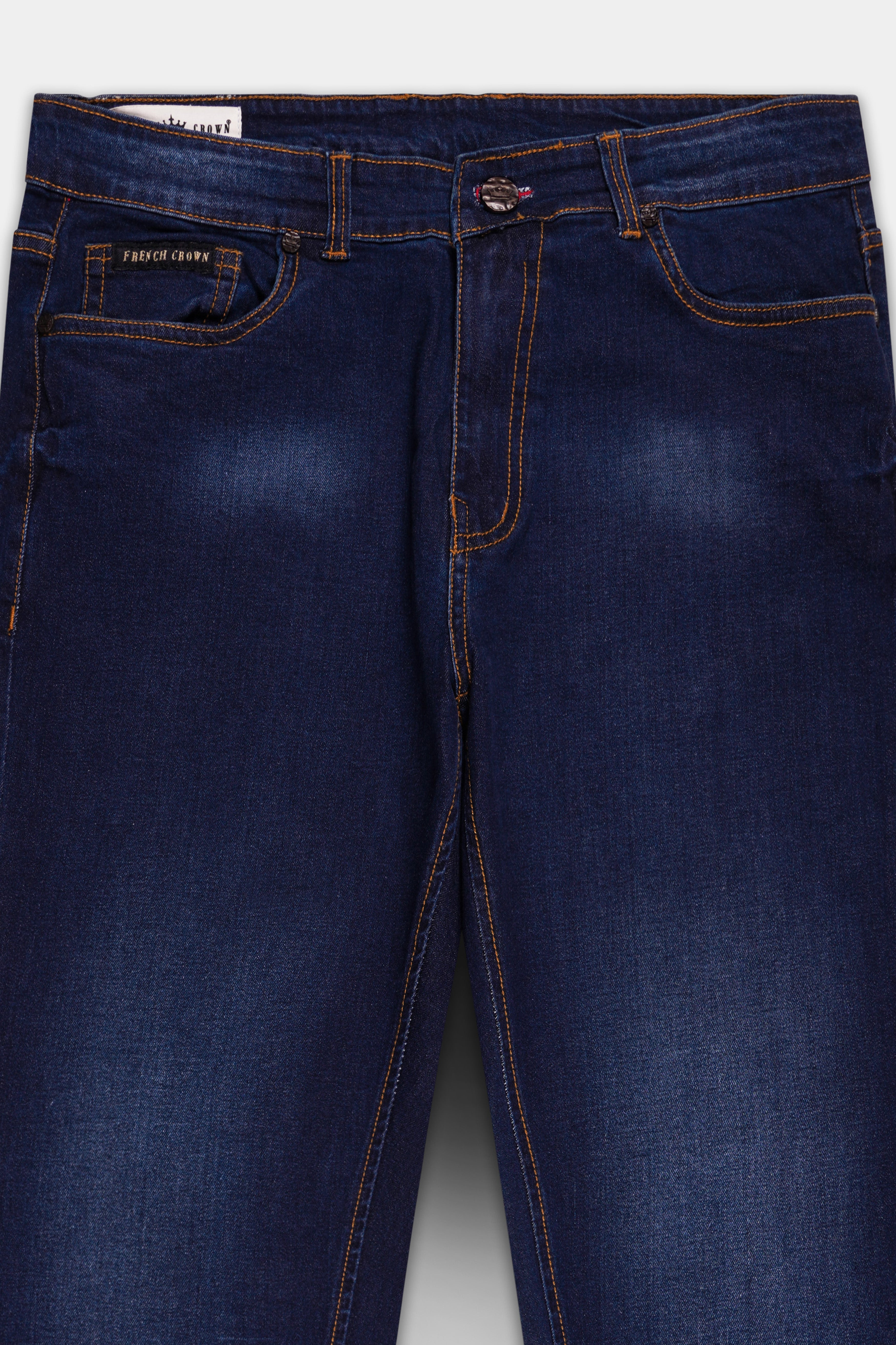 Martinique Blue Washed Clean Look Stretchable Denim