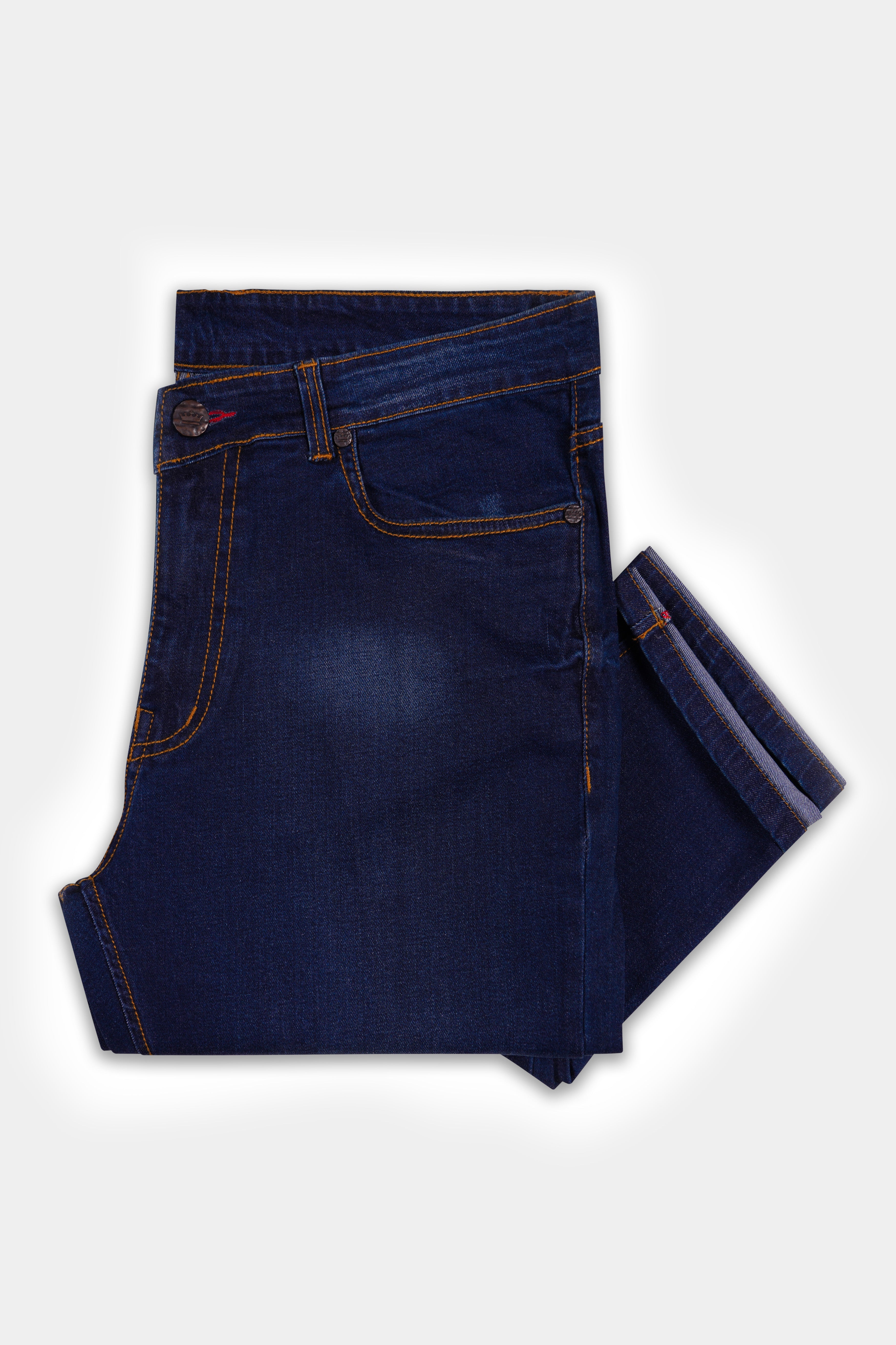 Martinique Blue Washed Clean Look Stretchable Denim