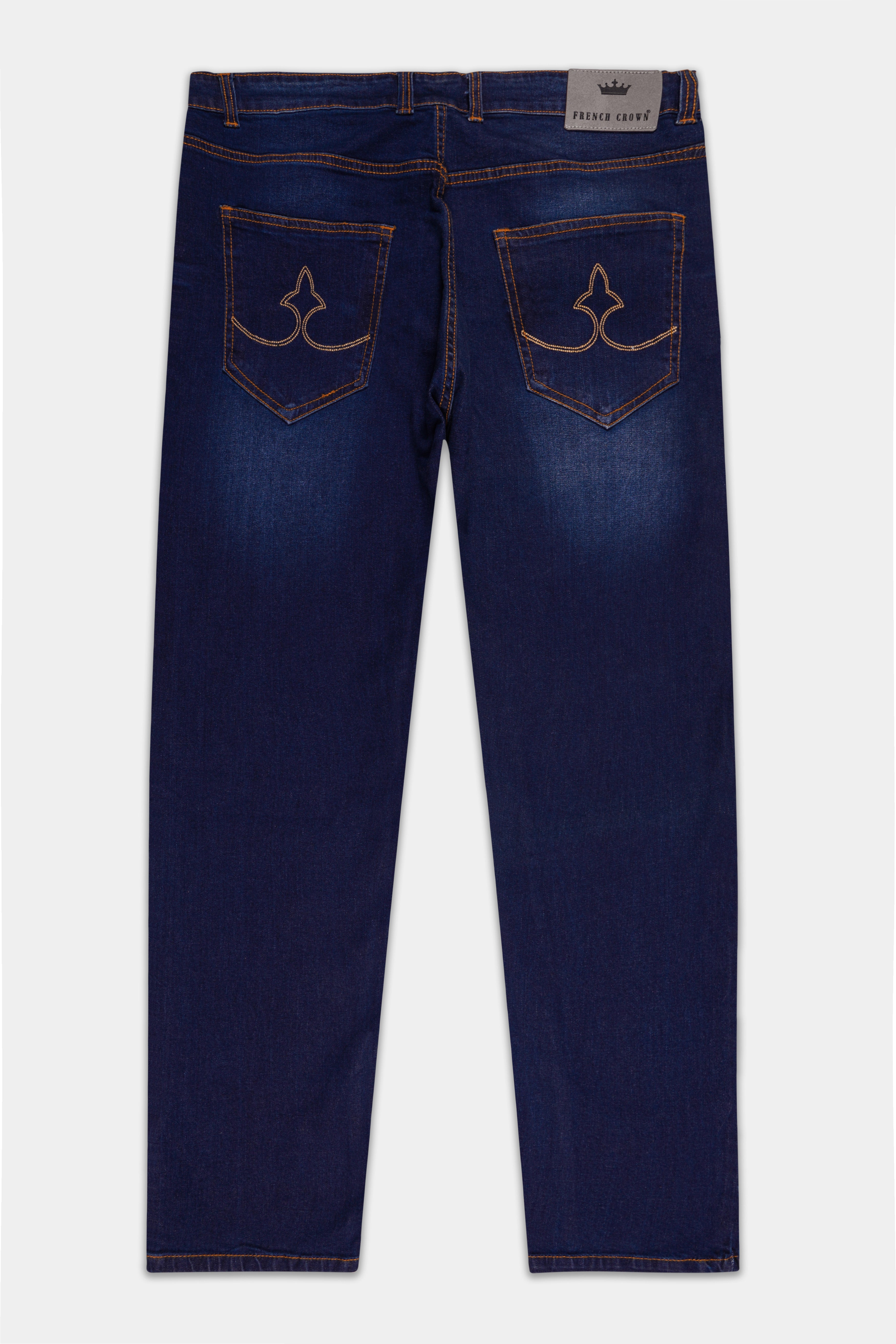 Martinique Blue Washed Clean Look Stretchable Denim