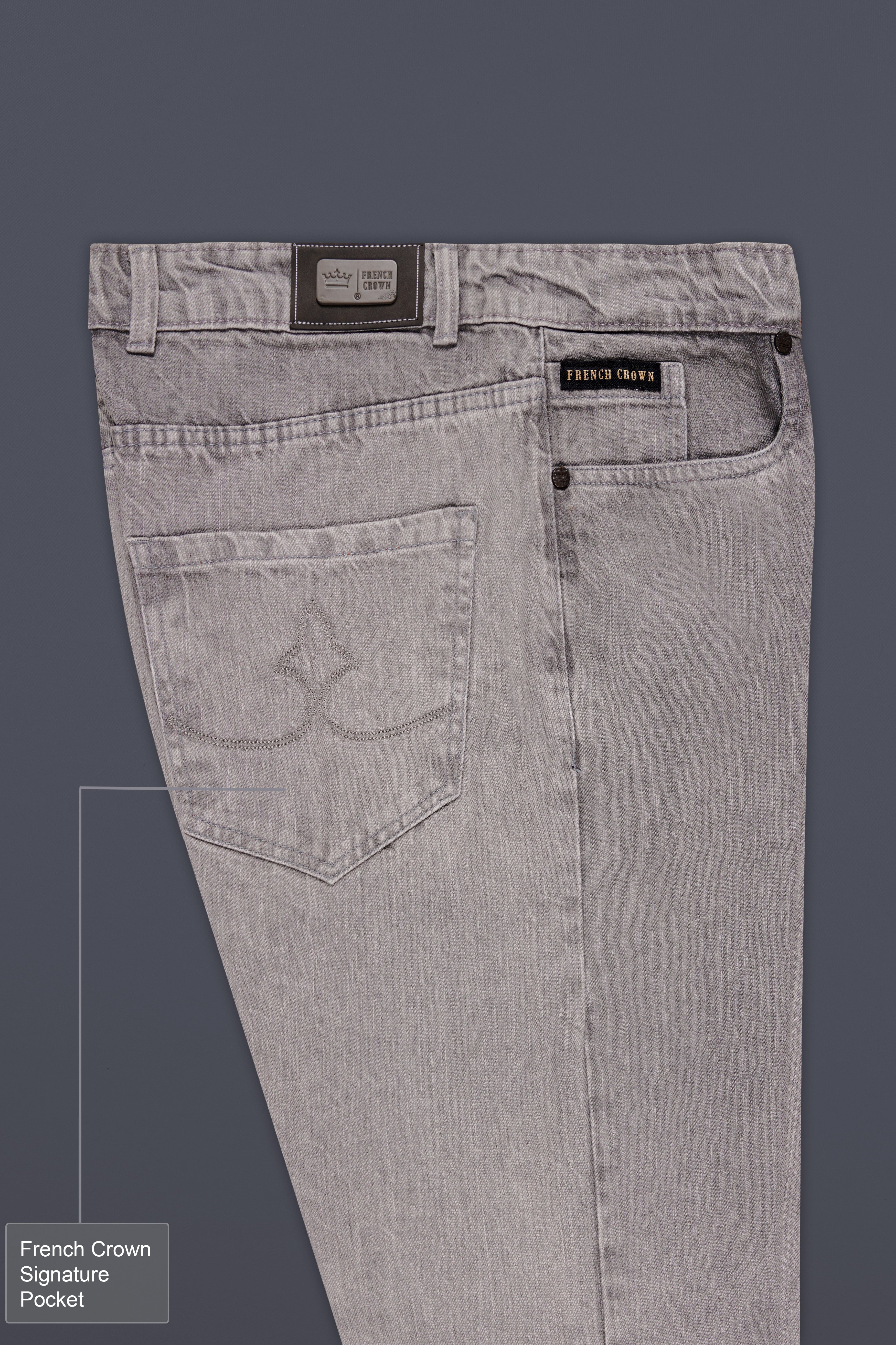 Nobel Gray Rinse Wash Stretchable Denim