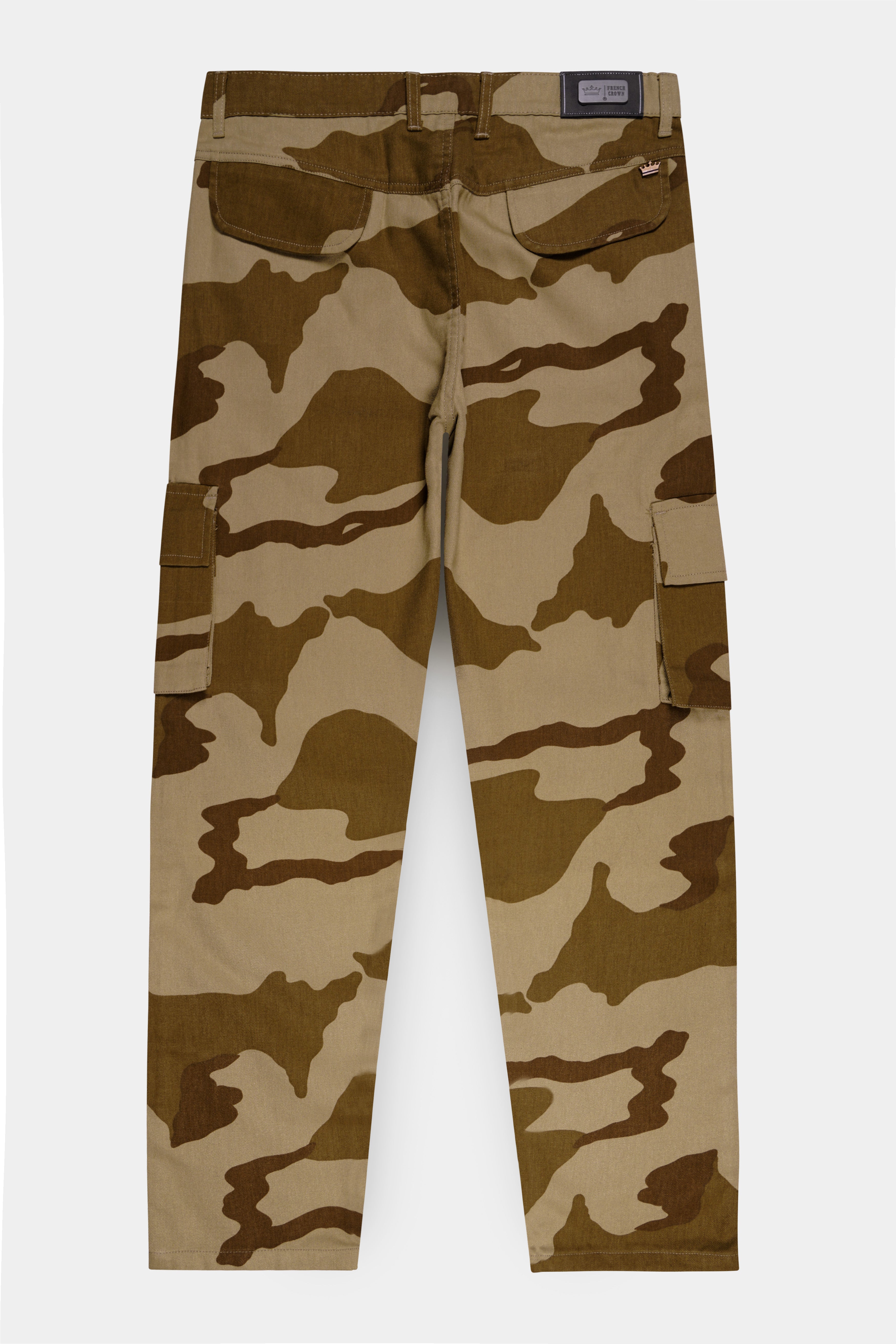 Sandrift Brown and Otter Dark Brown Camouflage Cargo Pant