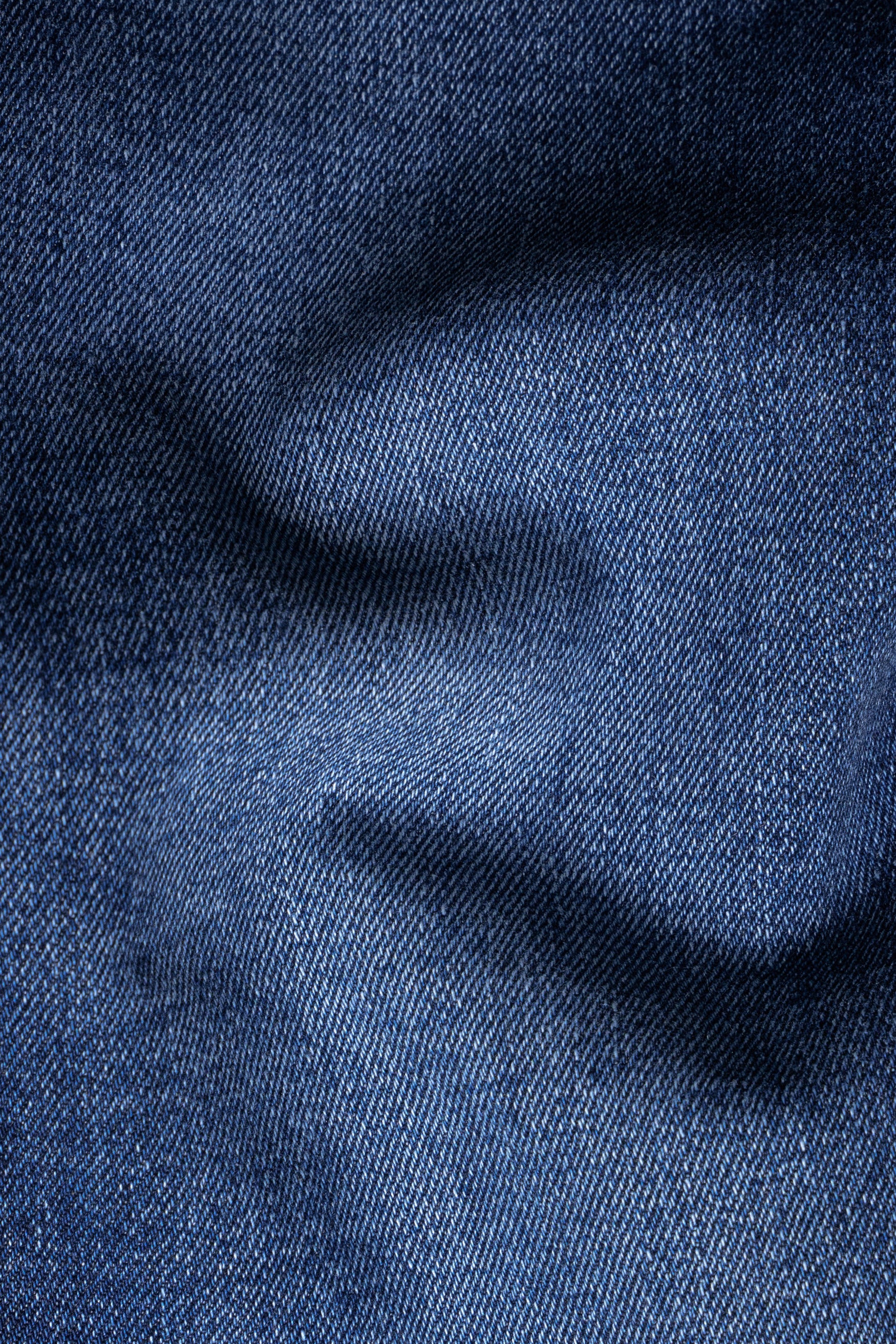 Nile Blue Whiskering Wash Stretchable Denim