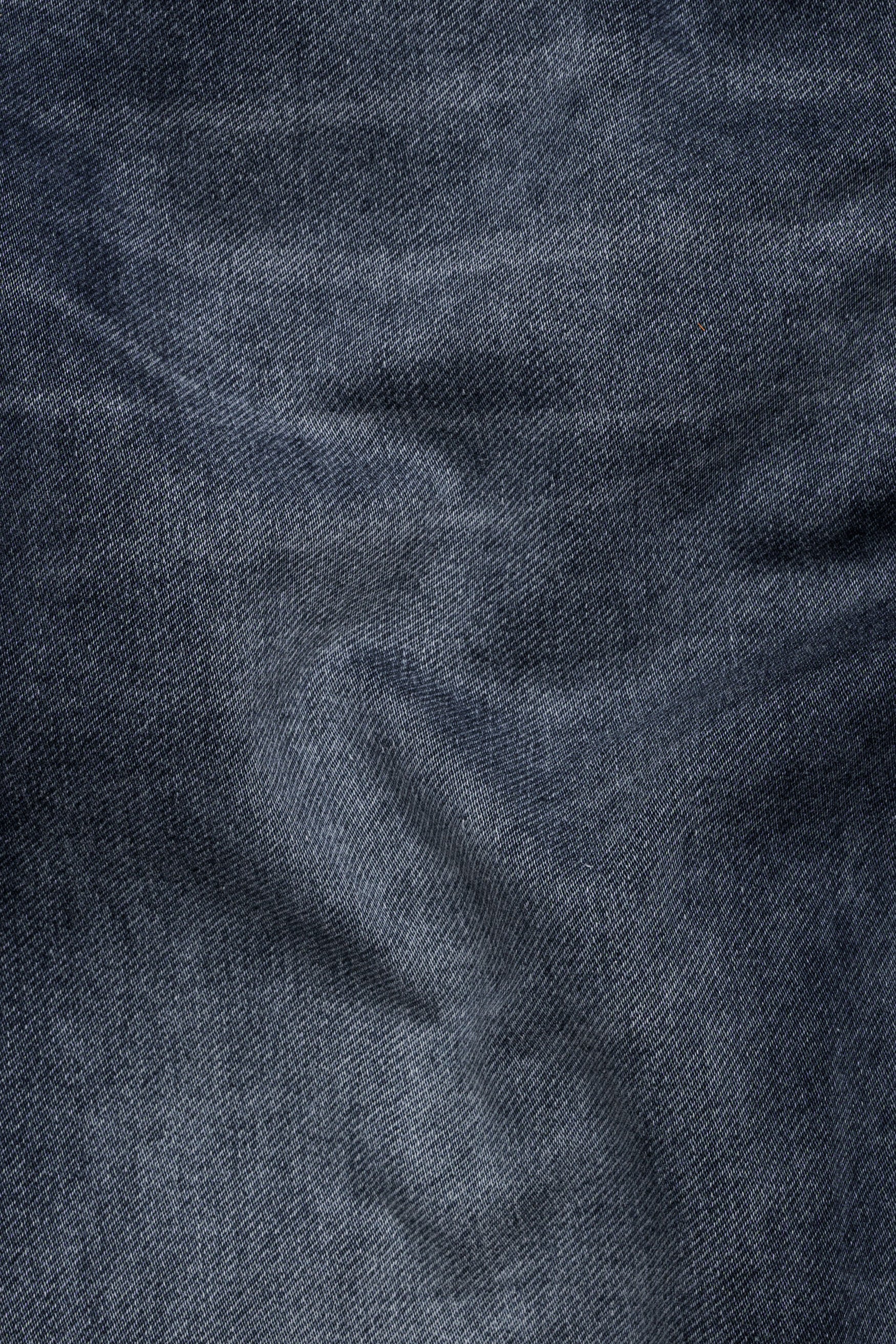 Scarpa Gray Whiskering Wash Stretchable Denim