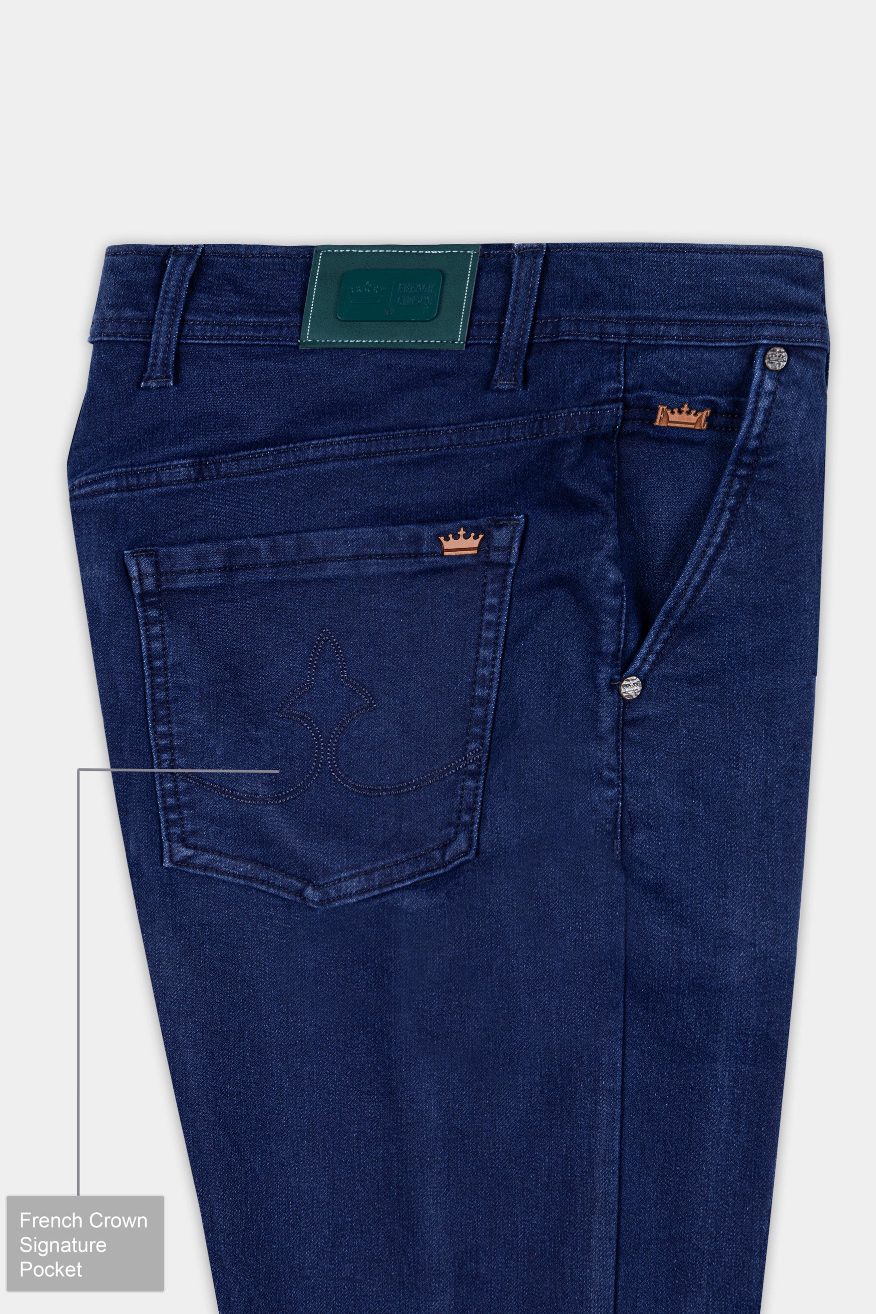 Nile Blue Rinse Wash Denim