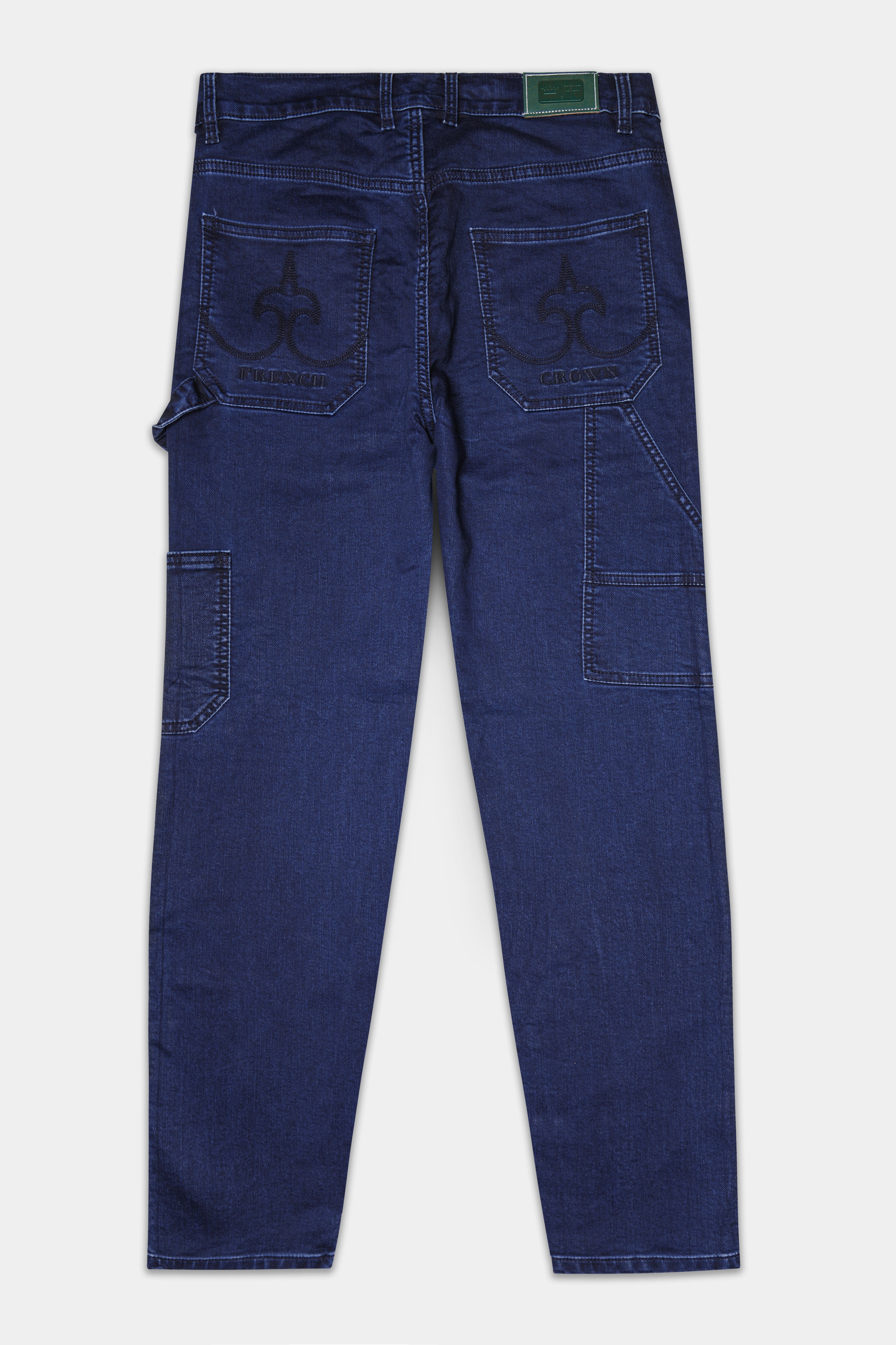 Berry Blue Clean Look Stretchable Denim