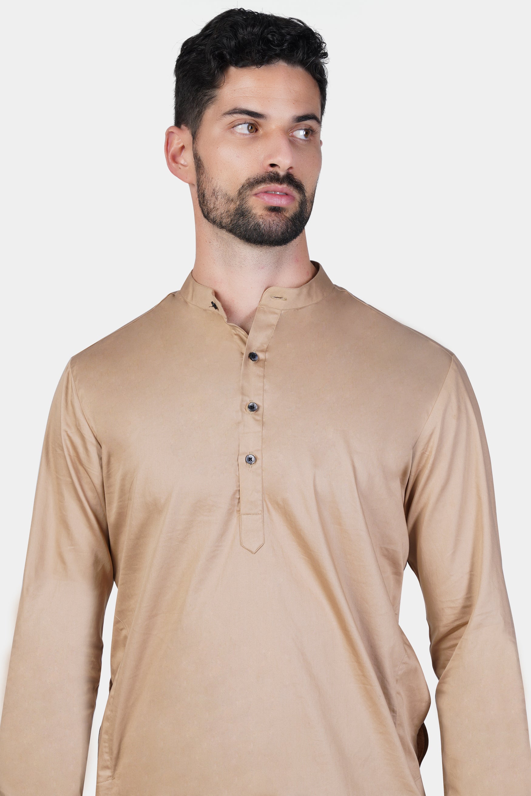 Cashmere Brown Subtle Sheen Super Soft Premium Cotton Kurta