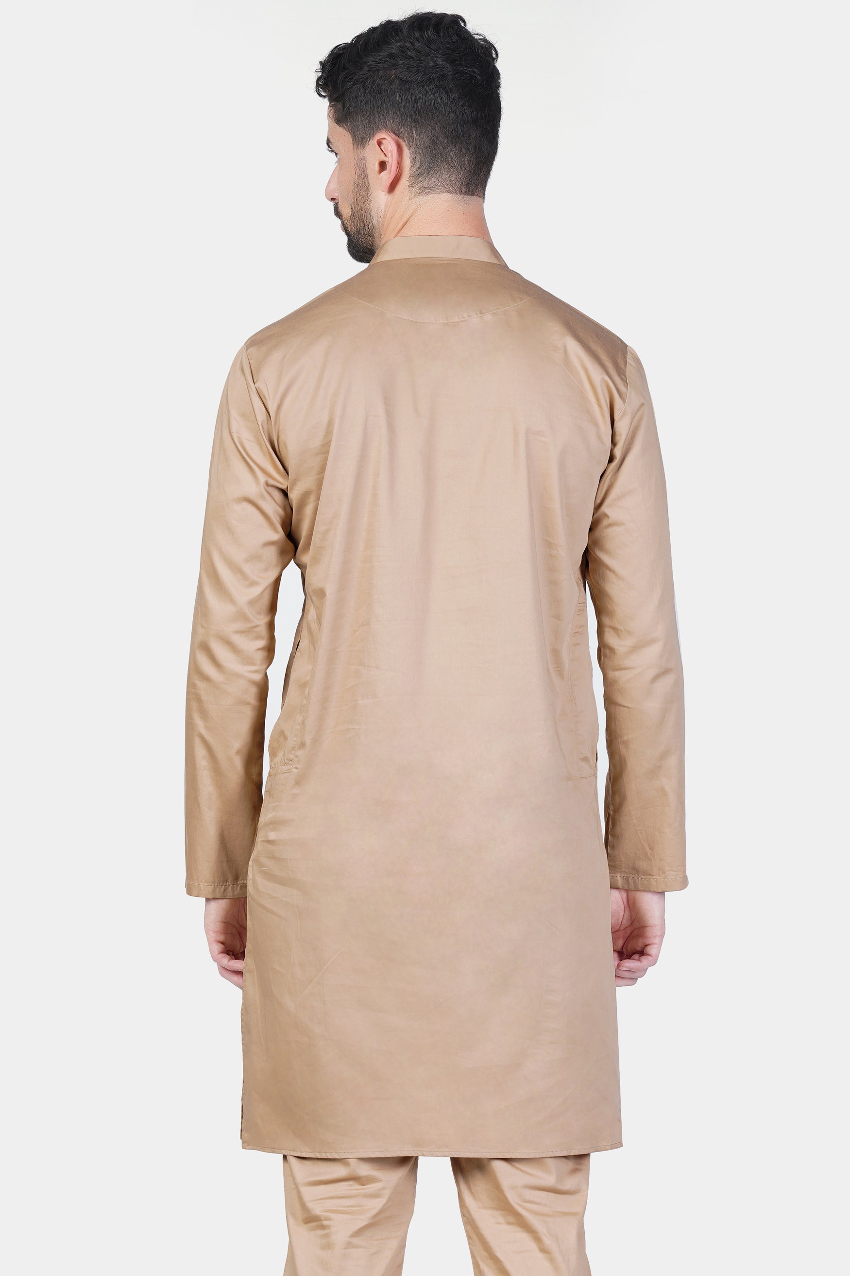 Cashmere Brown Subtle Sheen Super Soft Premium Cotton Kurta