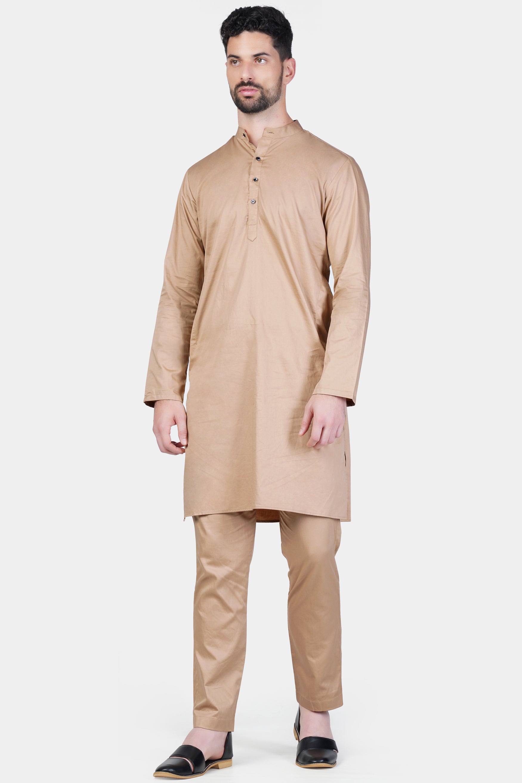 Cashmere Brown Subtle Sheen Super Soft Premium Cotton Kurta