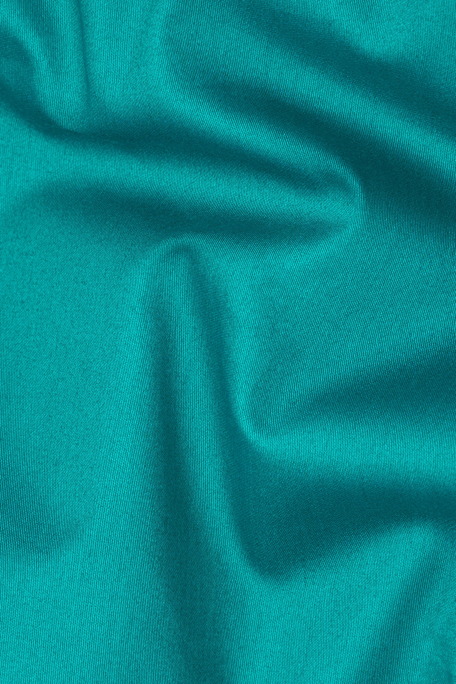 Teal Blue Subtle Sheen Super Soft Premium Cotton Kurta