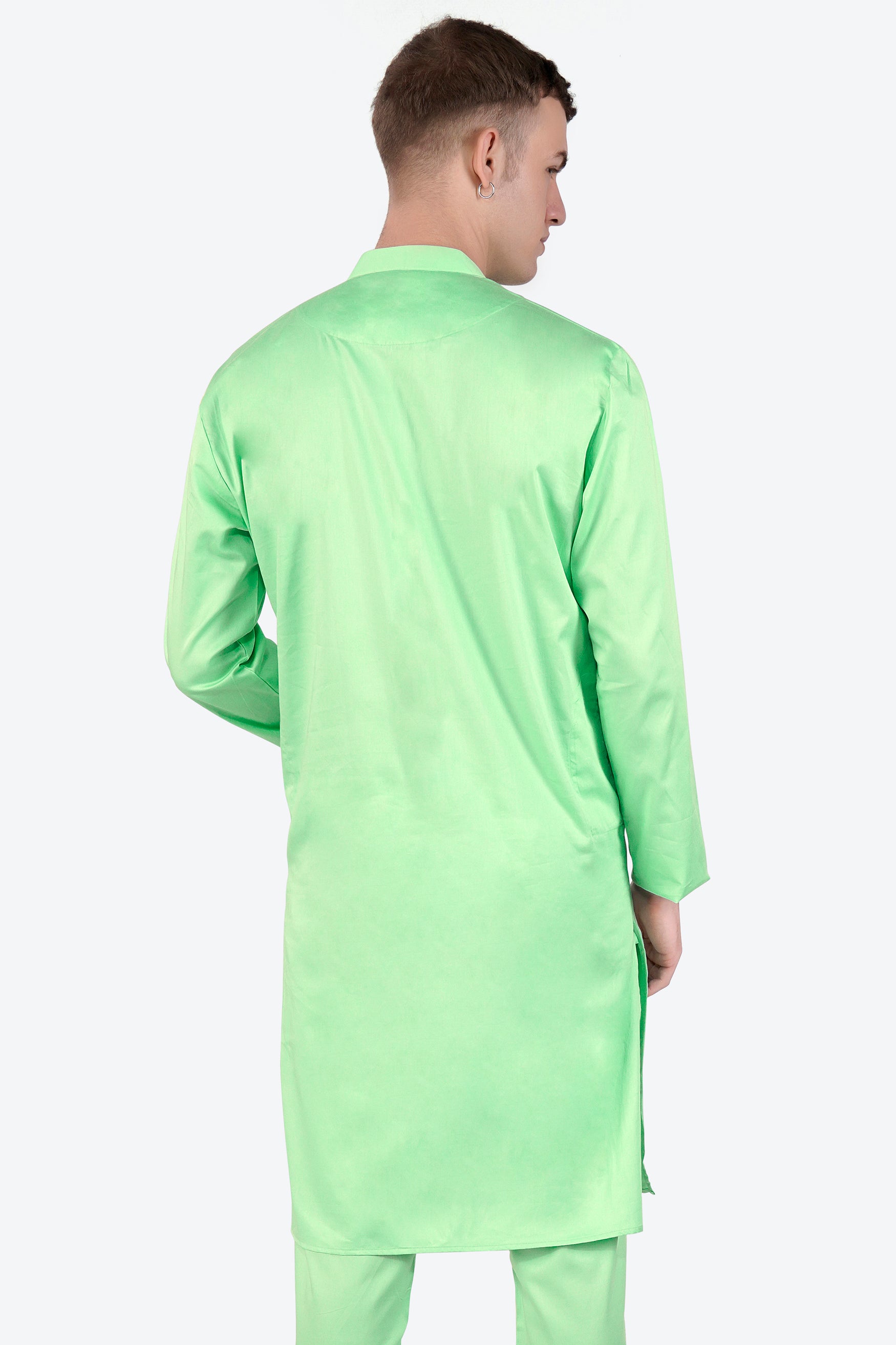 Celadon Green Subtle Sheen Super Soft Premium Cotton Kurta