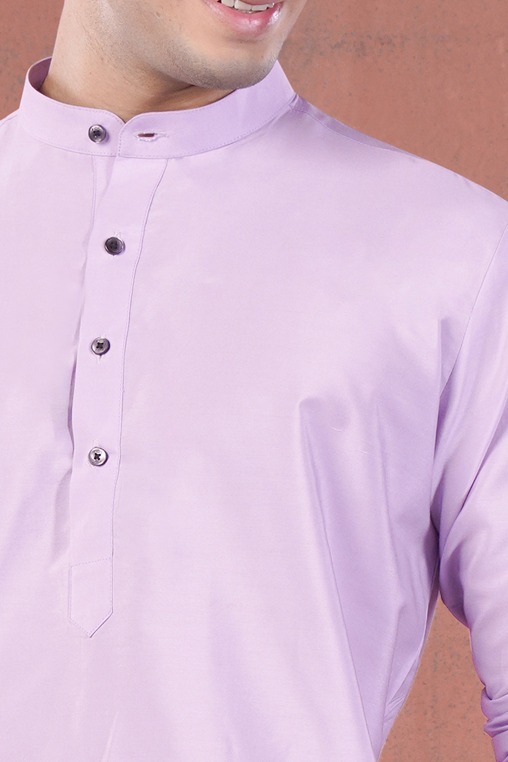 Lilac Lavender Subtle Sheen Viscose Kurta