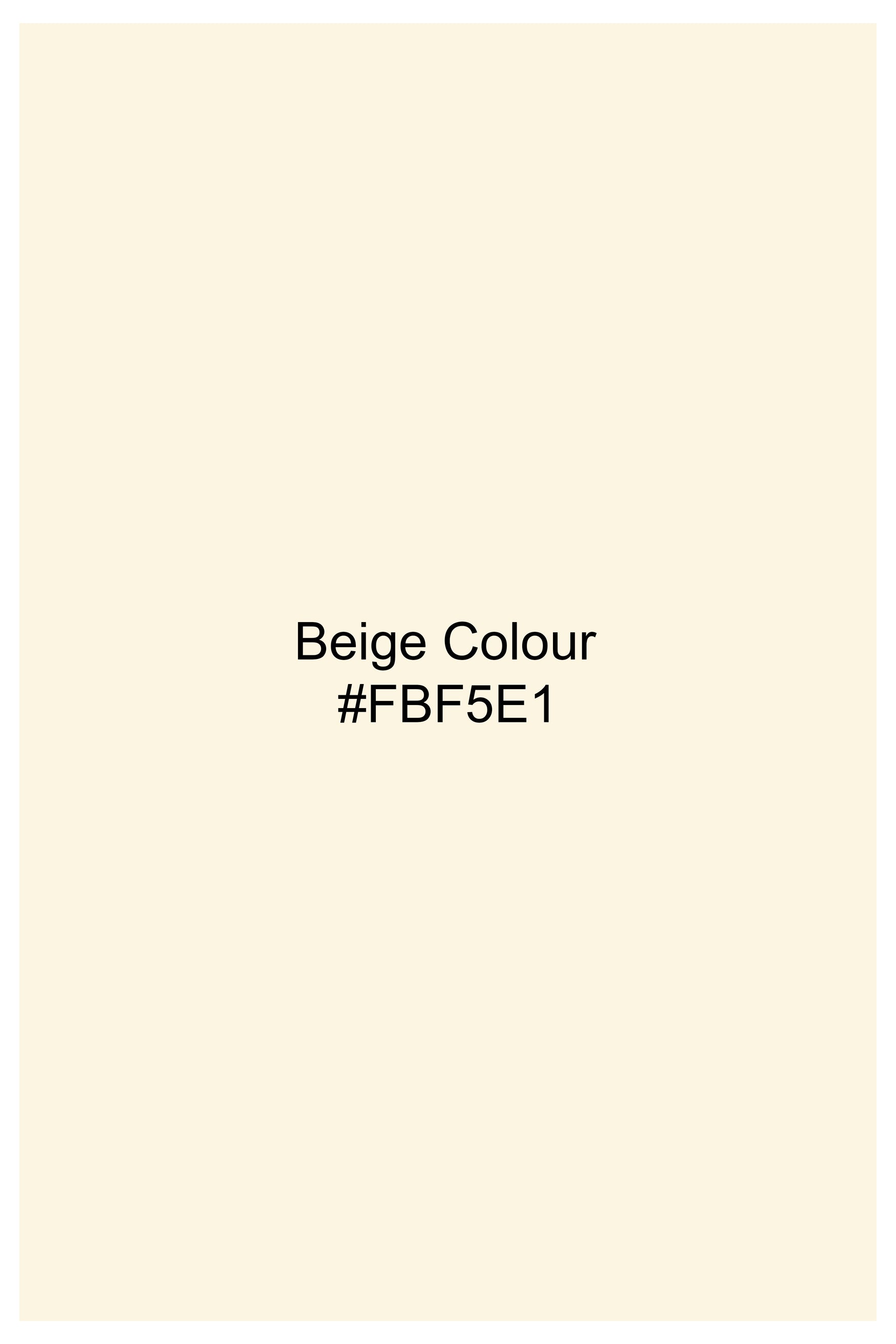 Beige Subtle Sheen Viscose Kurta