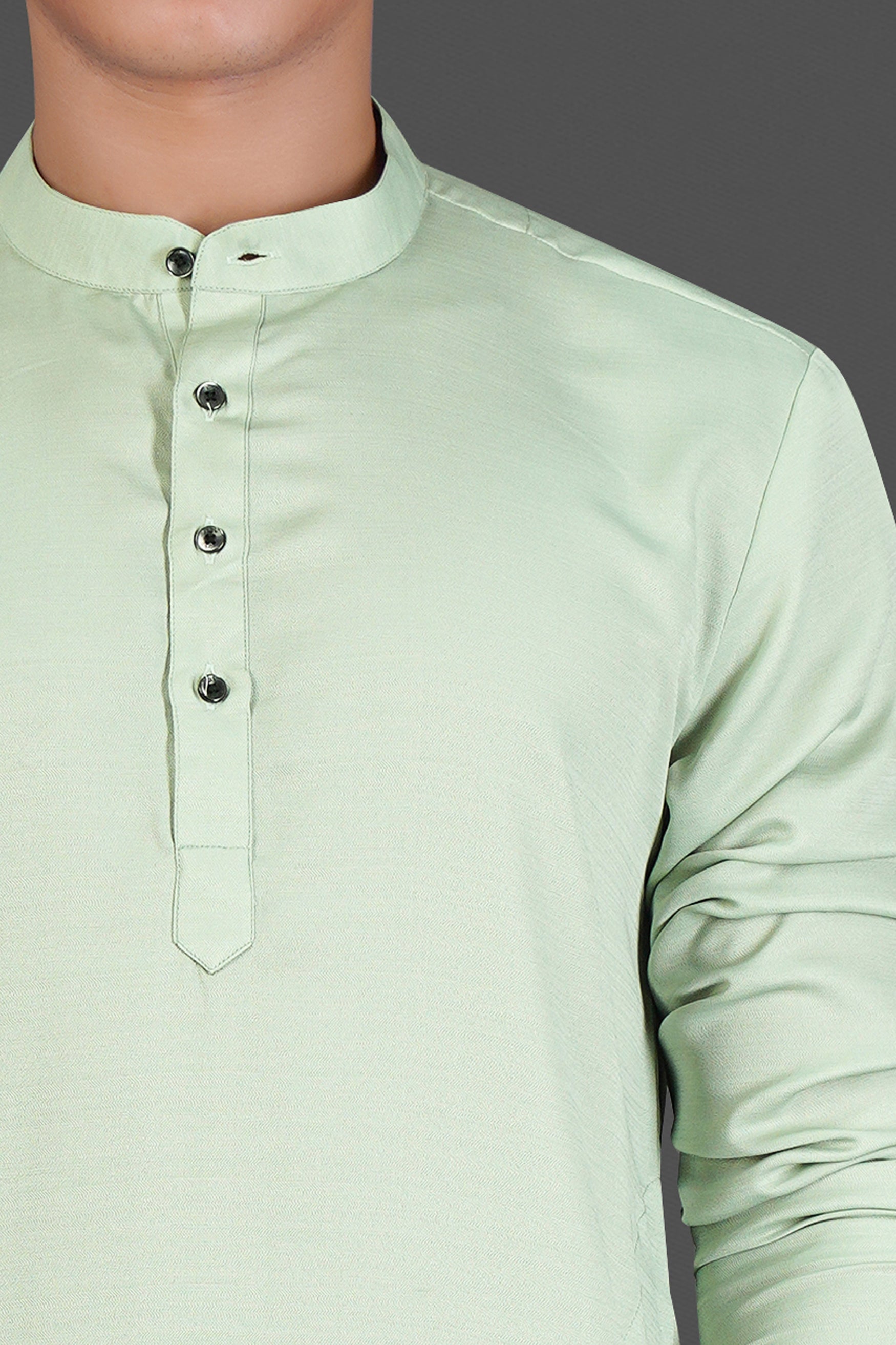 Rainee Green Subtle Sheen Viscose Kurta