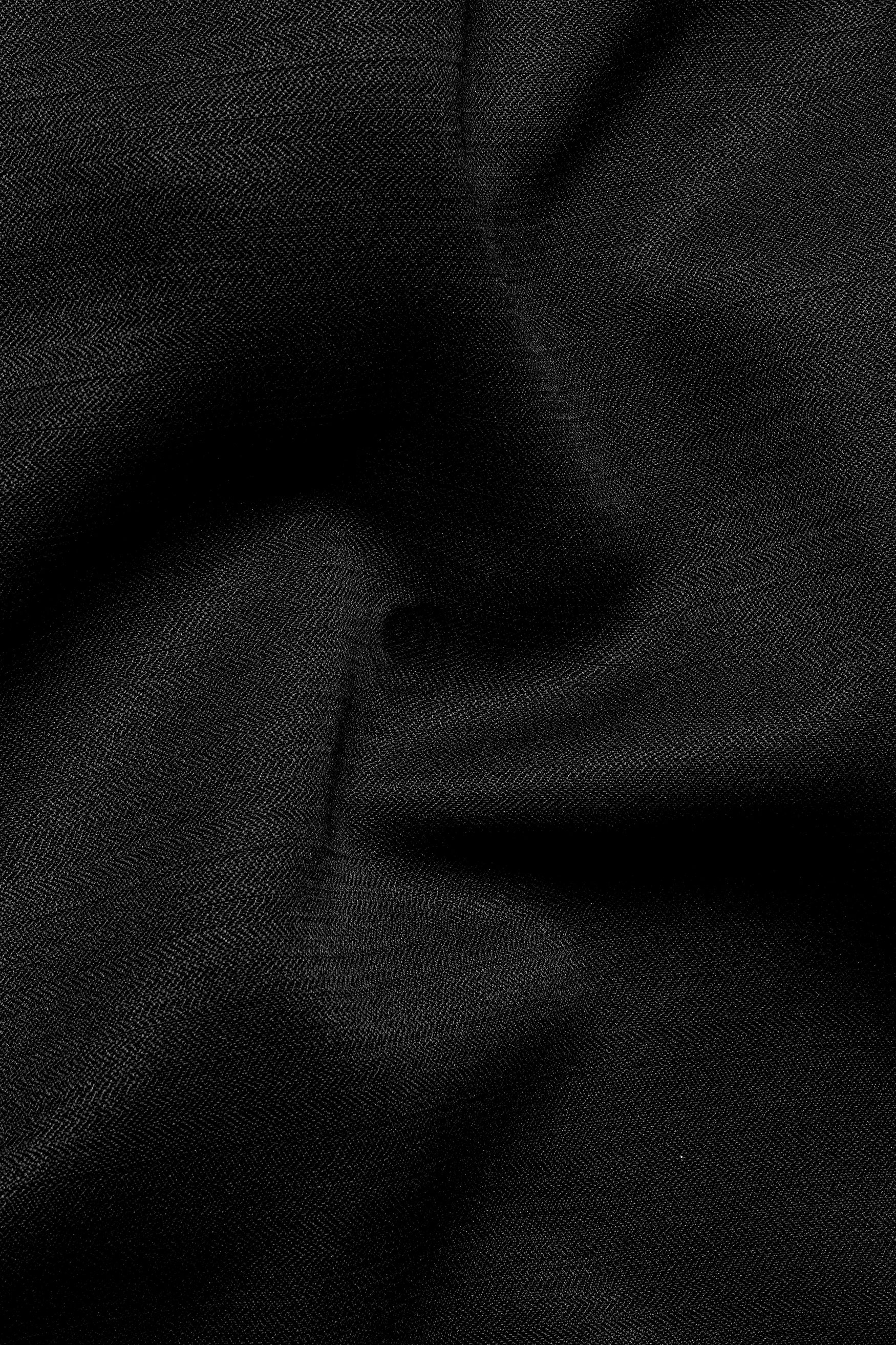 Jade Black Subtle Sheen Viscose Kurta