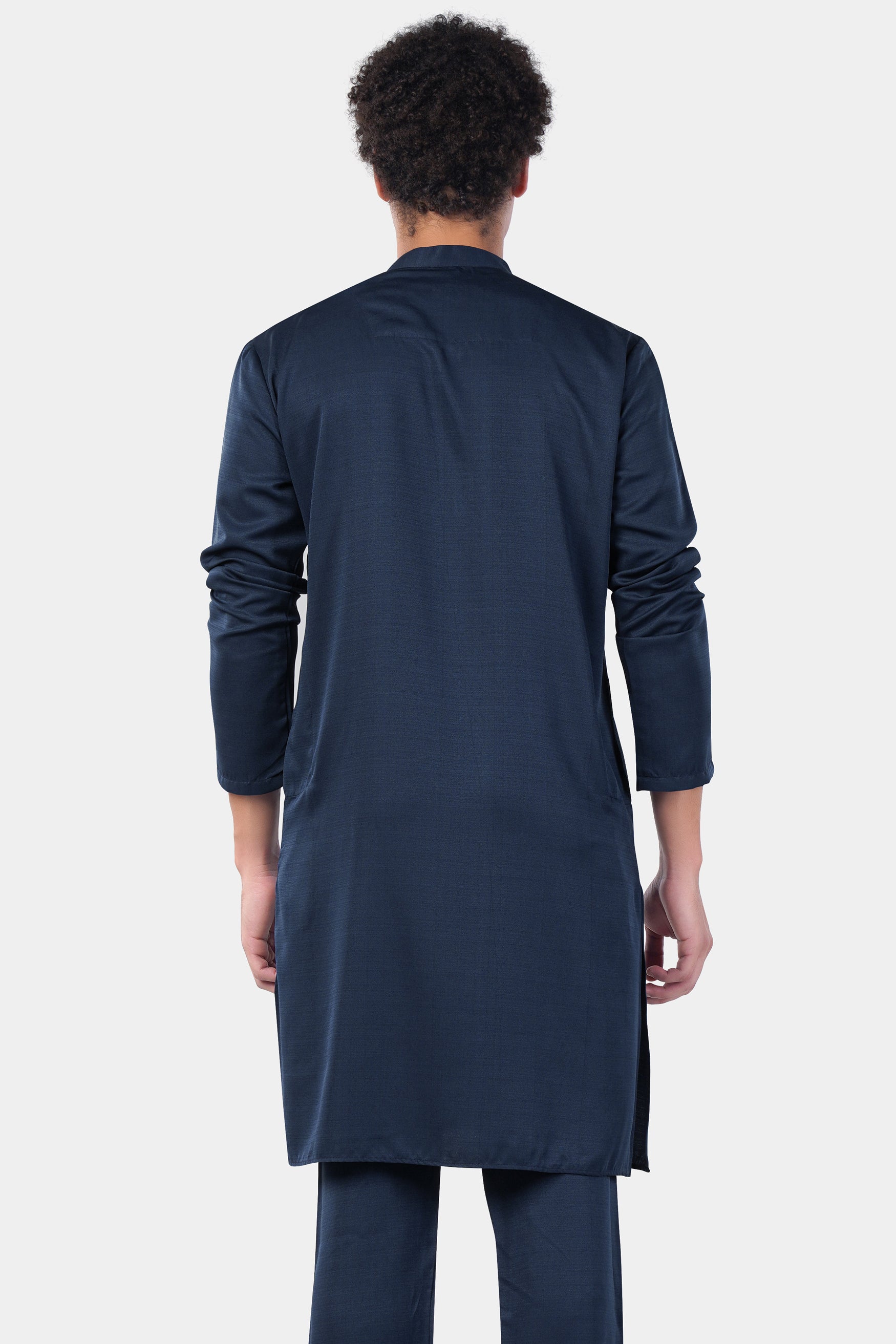 Mirage Blue Subtle Sheen Viscose Kurta