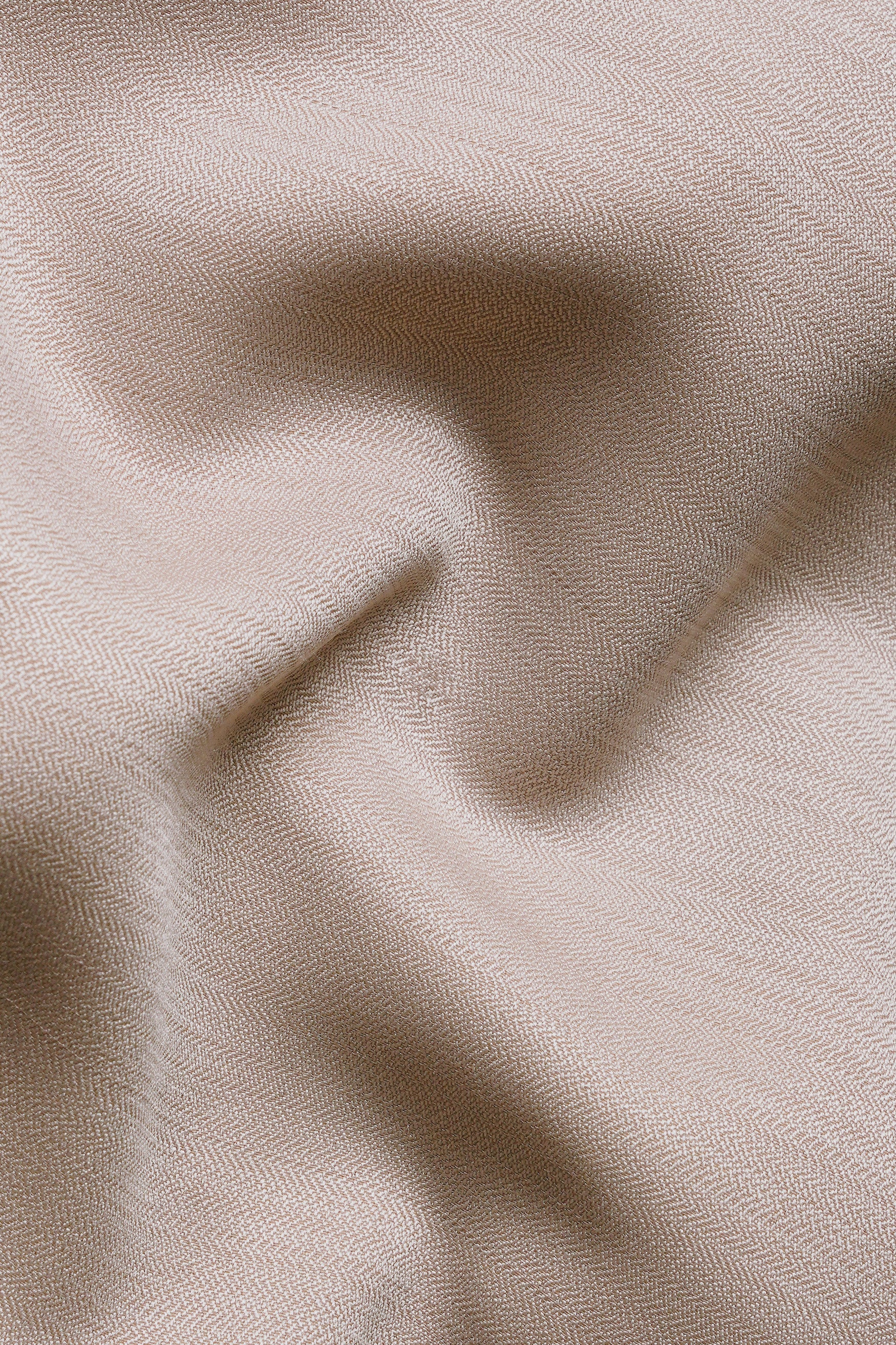 Bright White and Bronco Brown Viscose Kurta