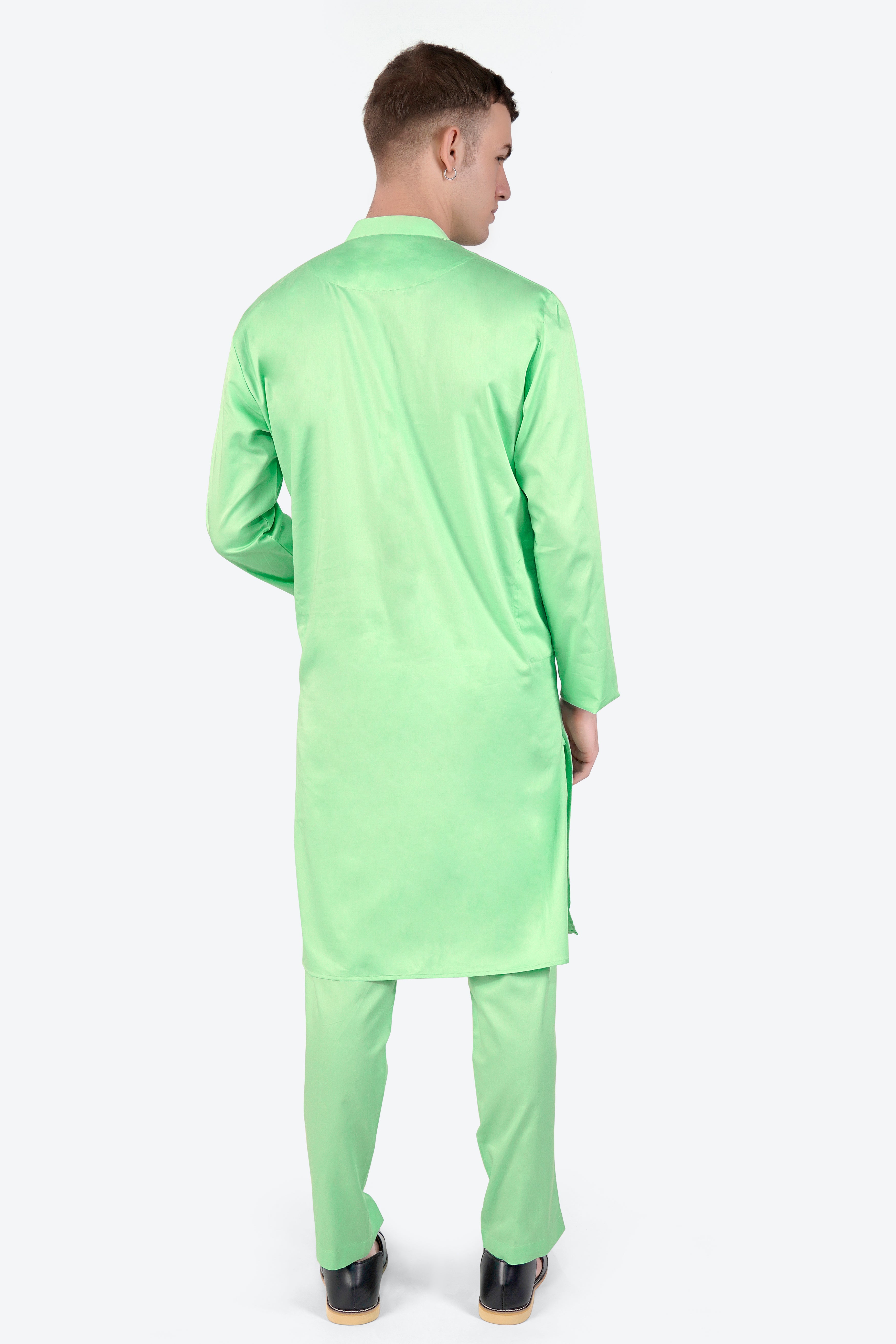 Celadon Green Subtle Sheen Super Soft Premium Cotton Kurta Set