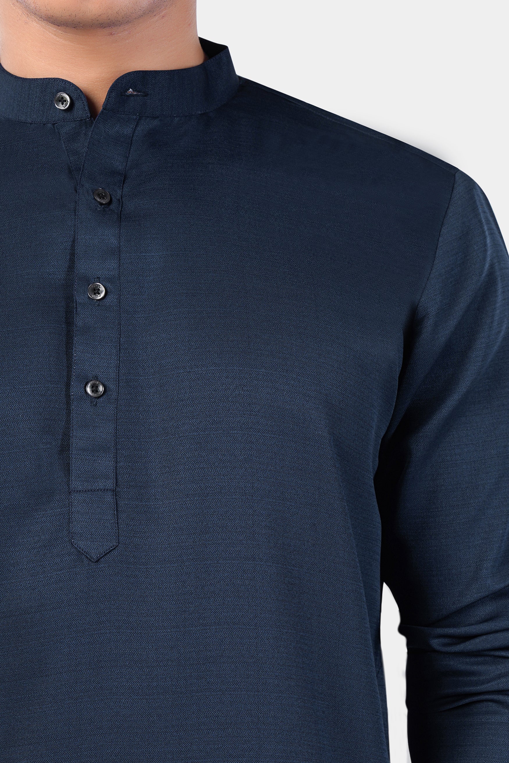 Mirage Blue Subtle Sheen Viscose Kurta Set