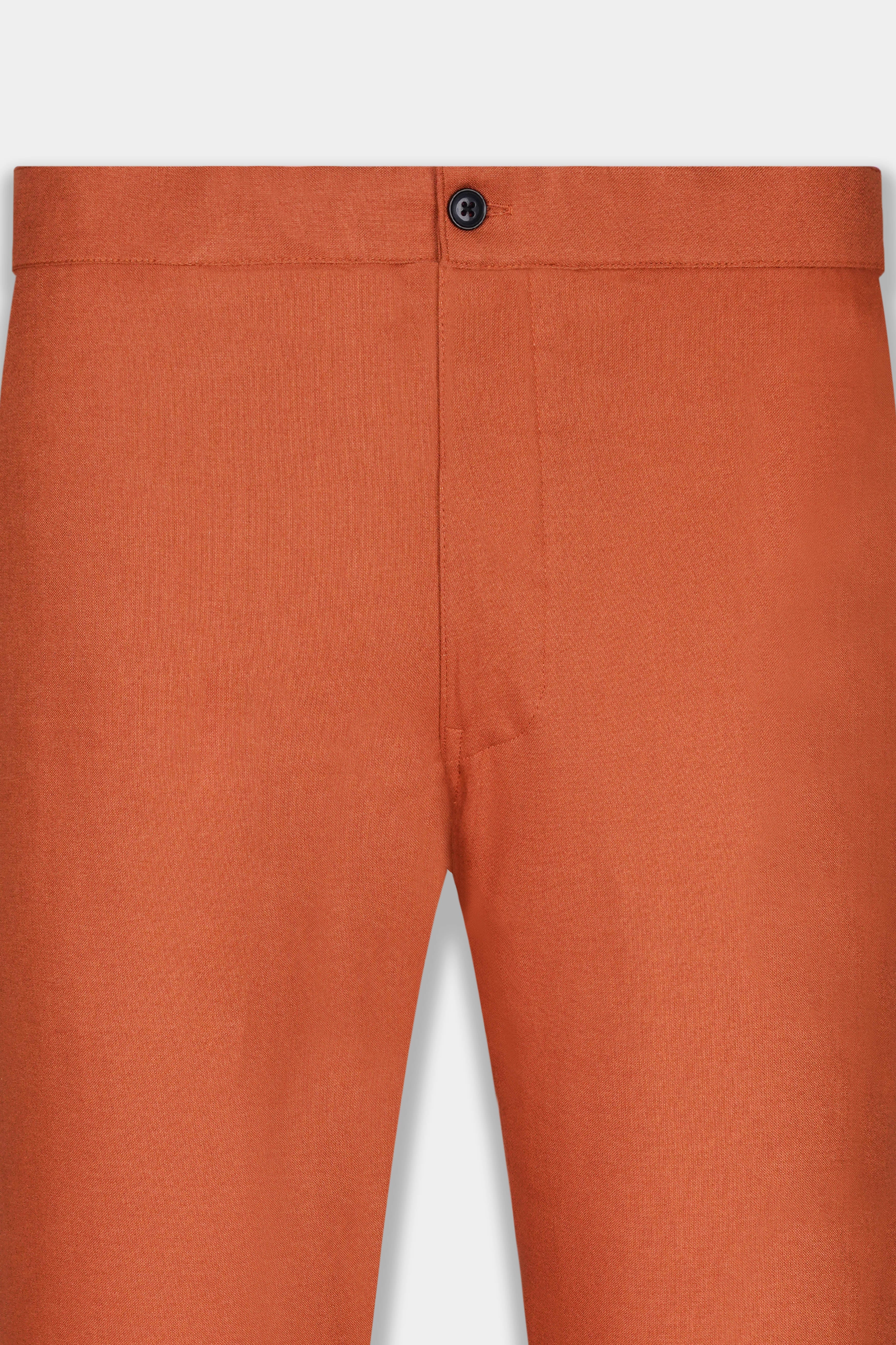 Flame Pea Orange Oxford Cotton Lounge Pant
