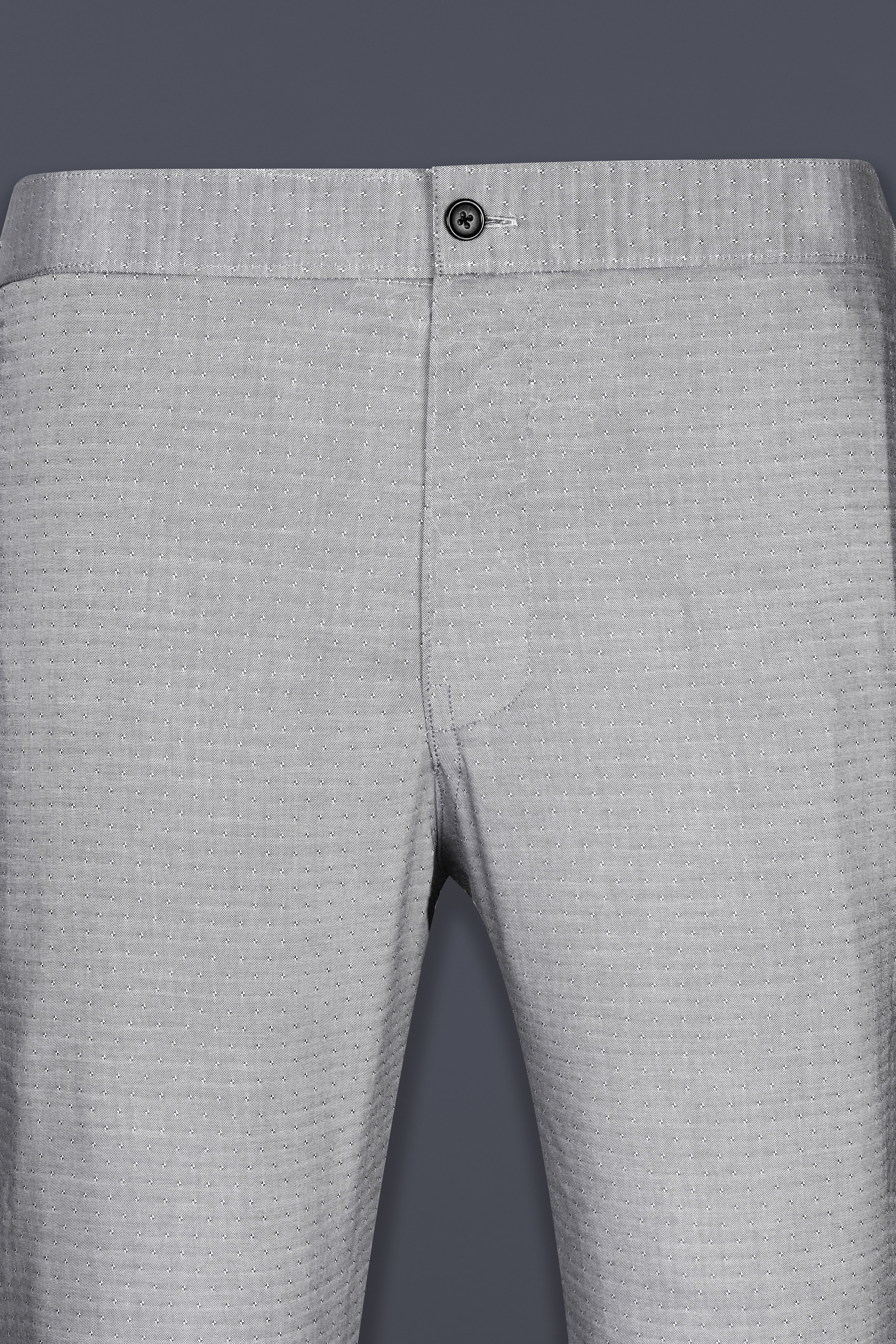 Silver Chalice Gray Dobby Textured premium Cotton Lounge Pant