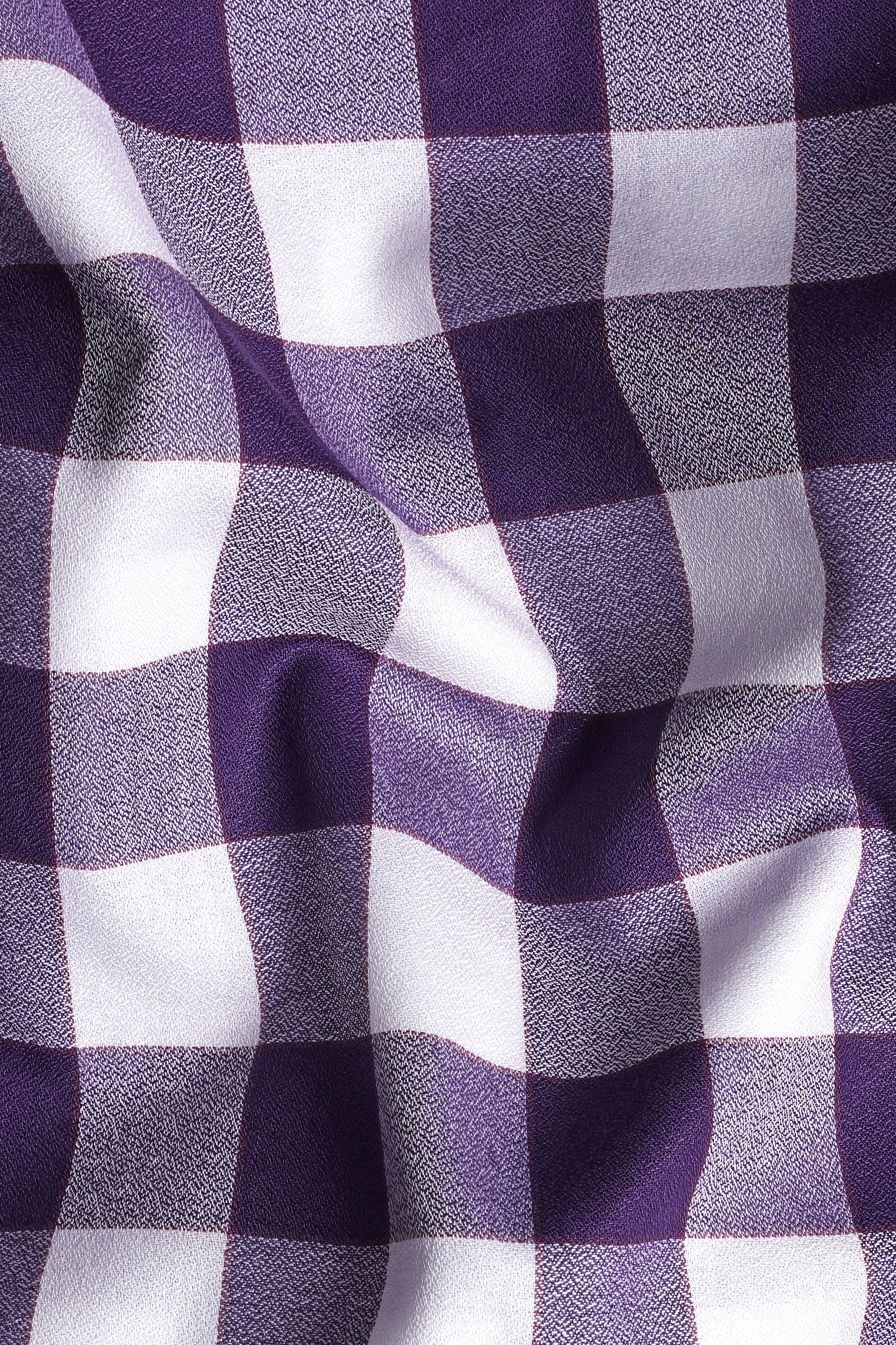 Meteorite Purple plaid Poplin Giza Cotton Lounge Pant