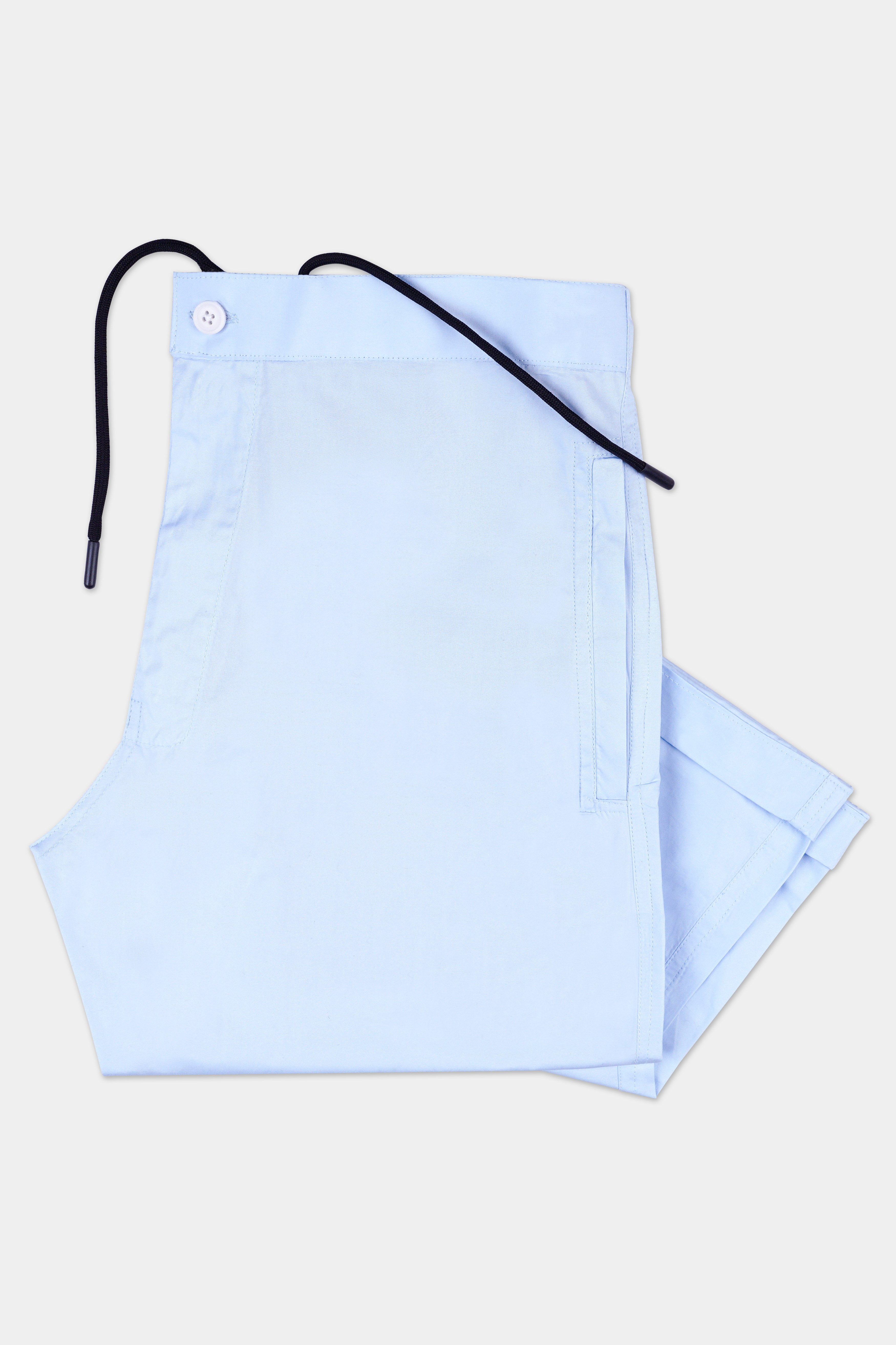 Hawkes Blue Poplin Giza Cotton Lounge Pant