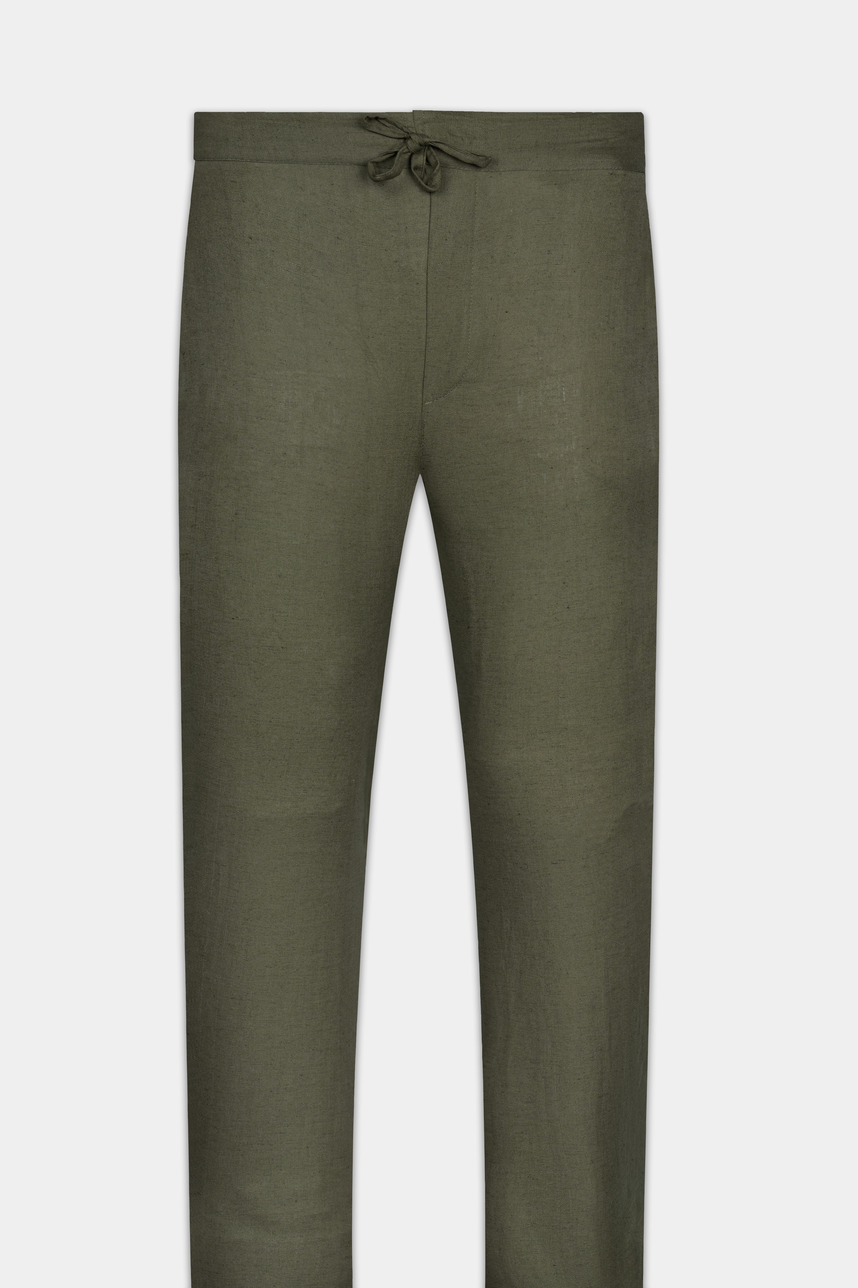 Kelp Green Luxurious Linen Lounge Pant