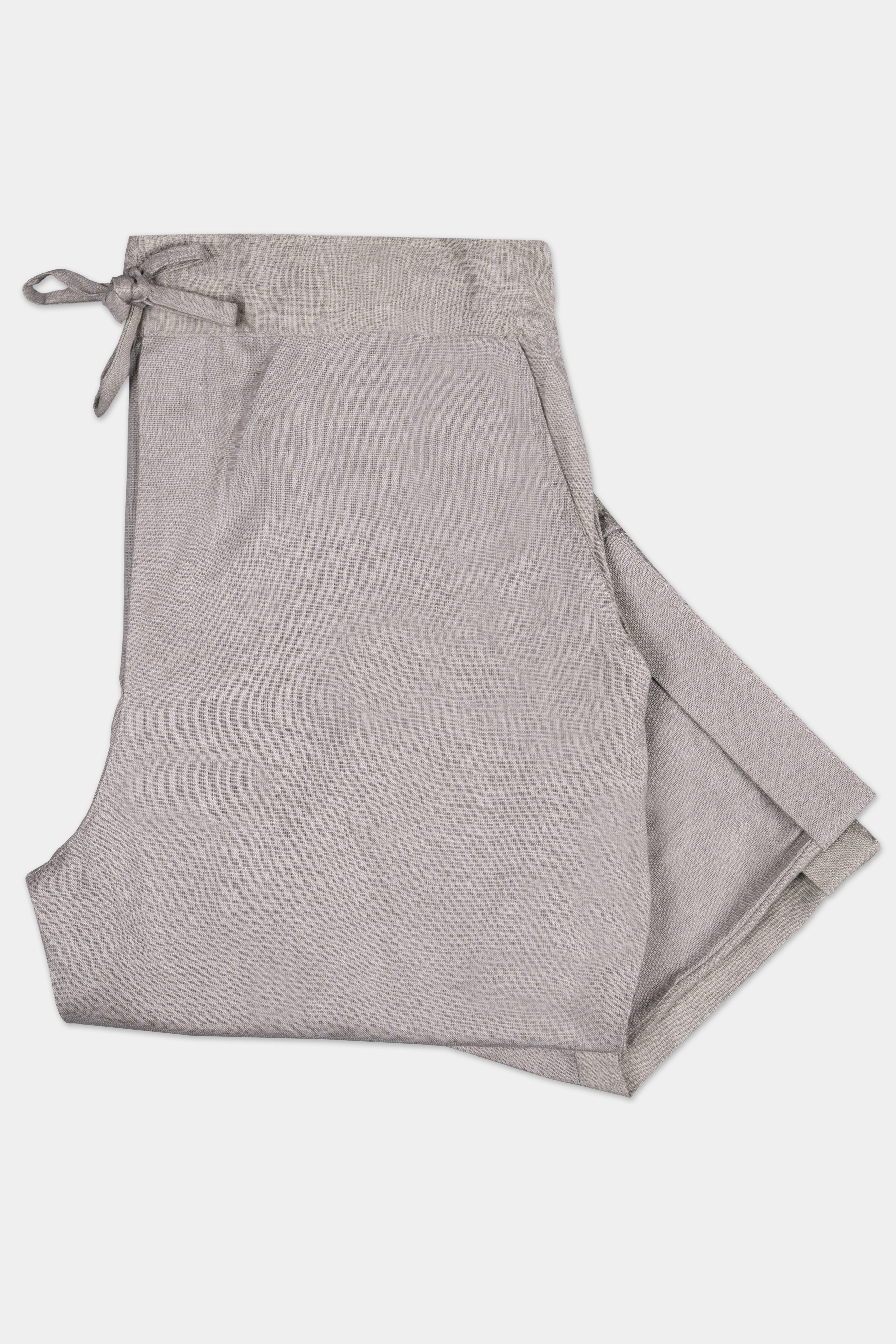 Martini Cream Luxurious Linen Lounge Pant
