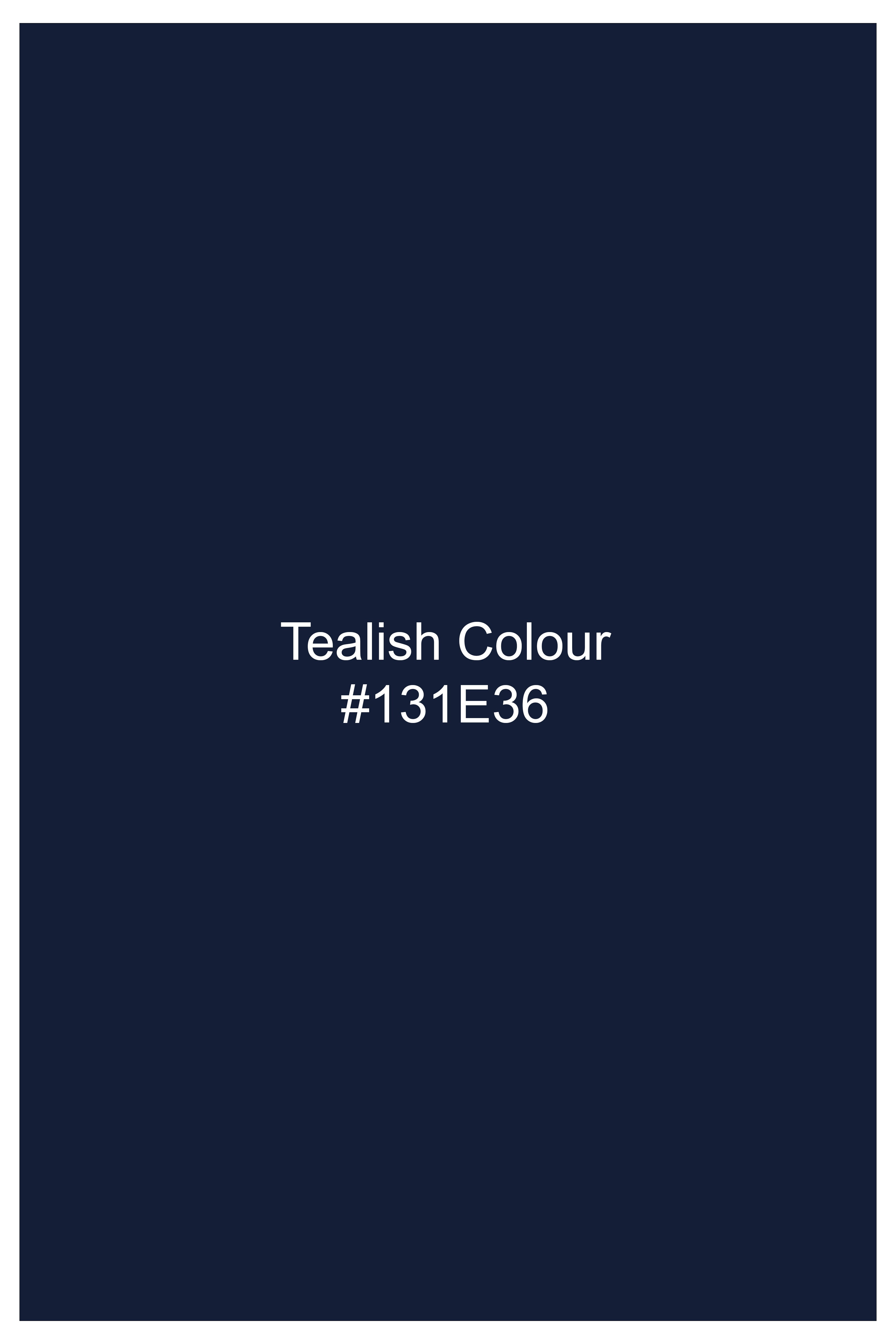 Tealish Blue Luxurious Linen Lounge Pant