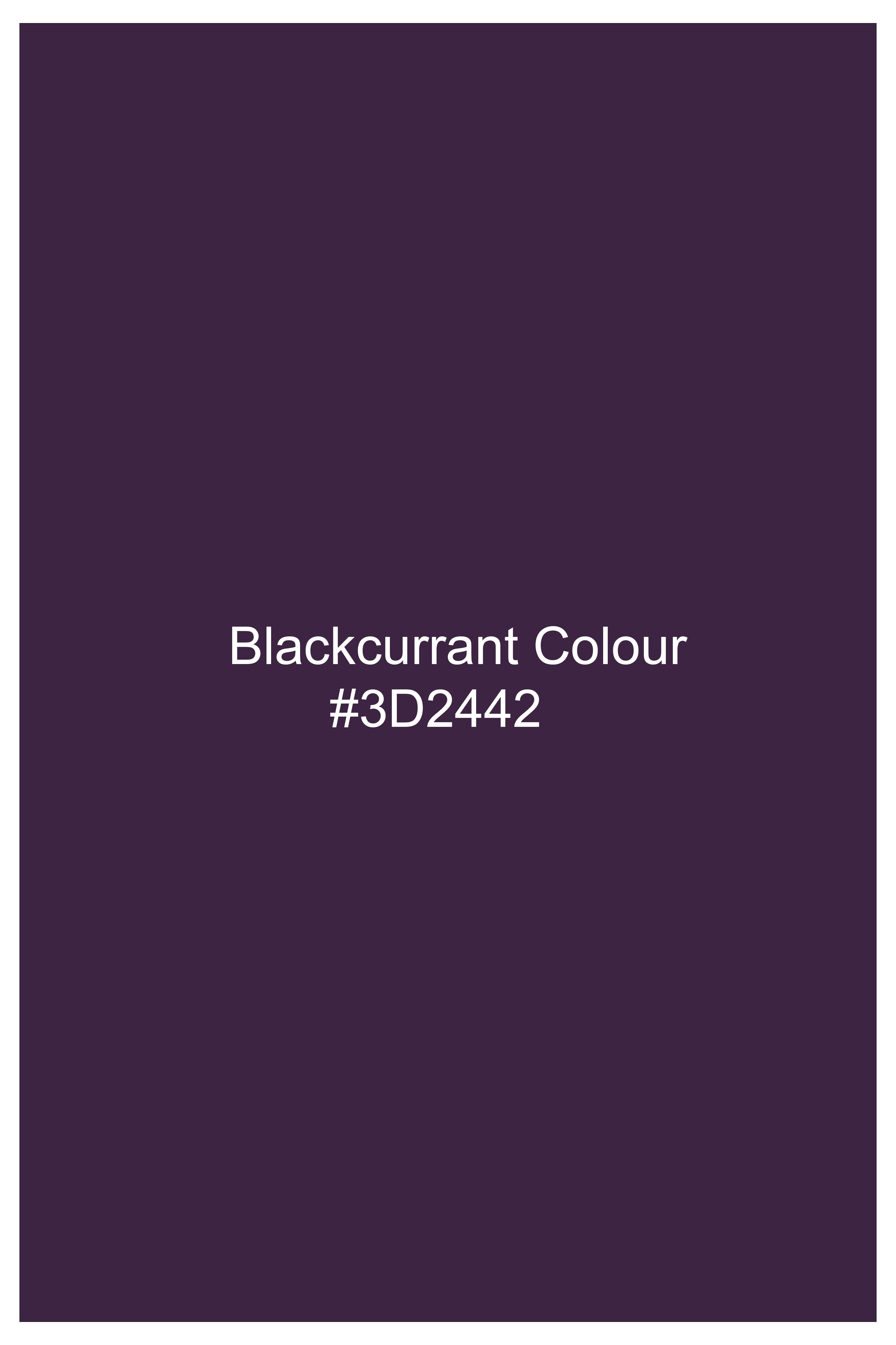 Blackcurrant Premium French Terry Cotton Cargo Joggers