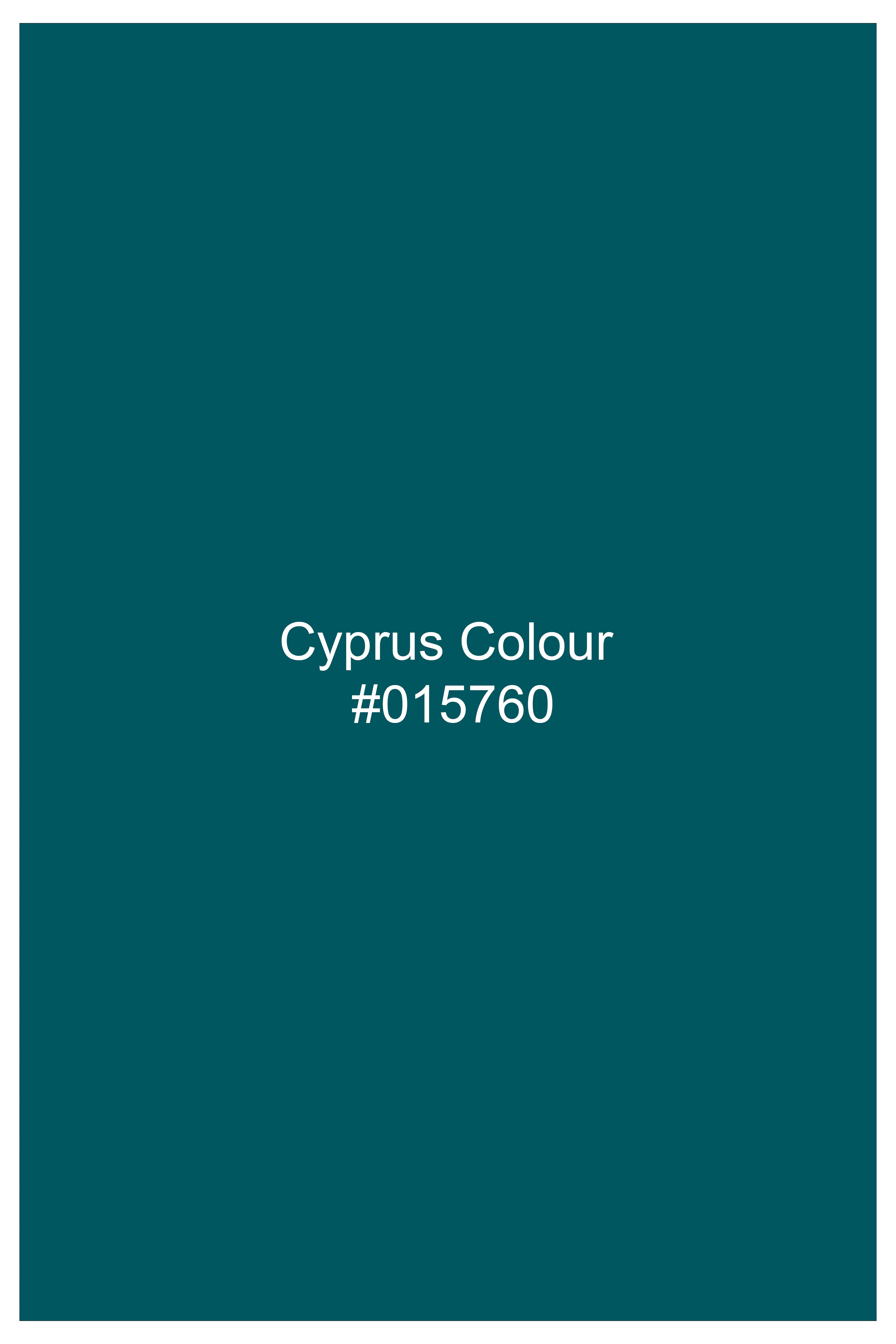 Cyprus Green Premium French Terry Cotton Cargo Joggers