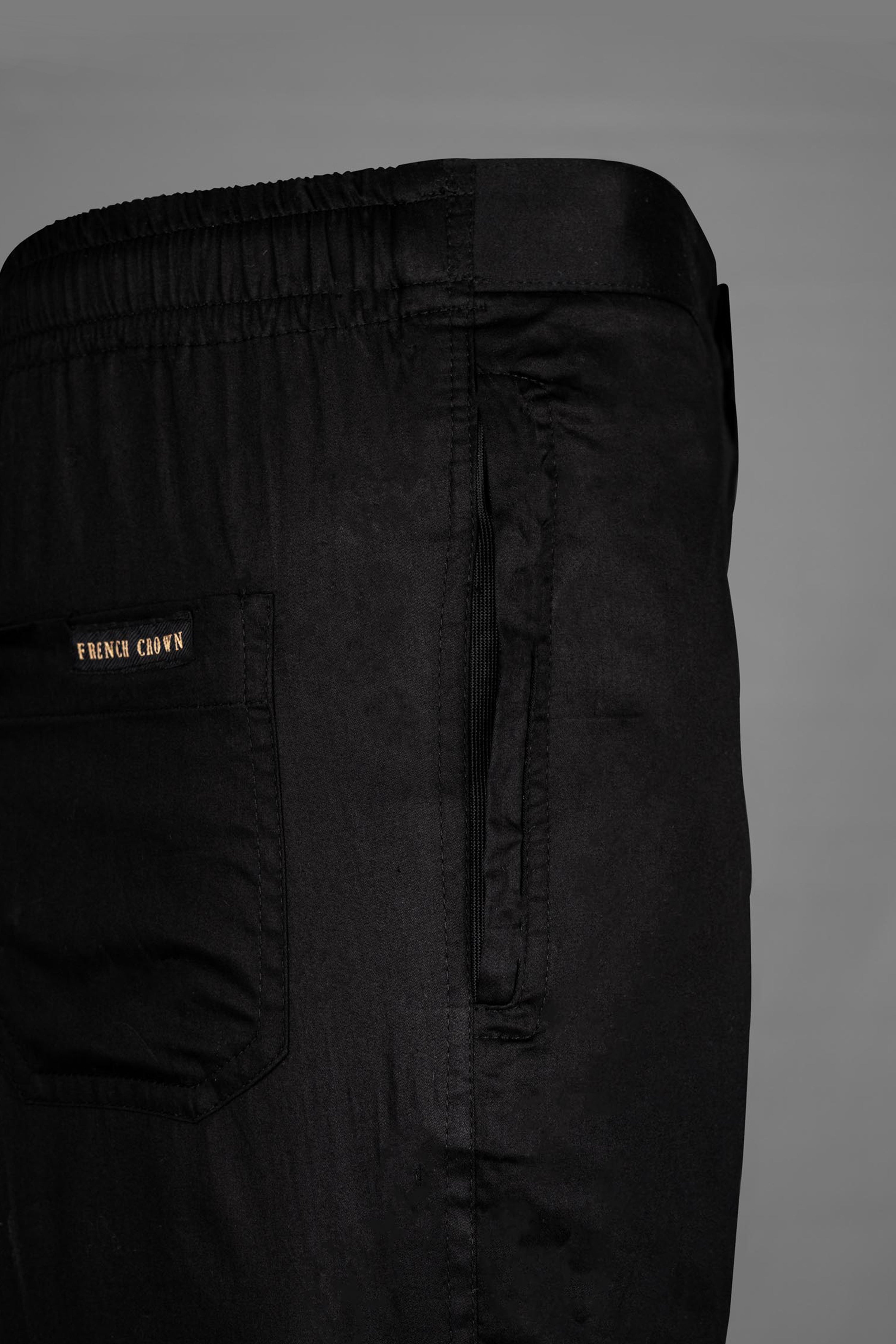 Jade Black Super Soft Premium Cotton Designer Lounge Pant