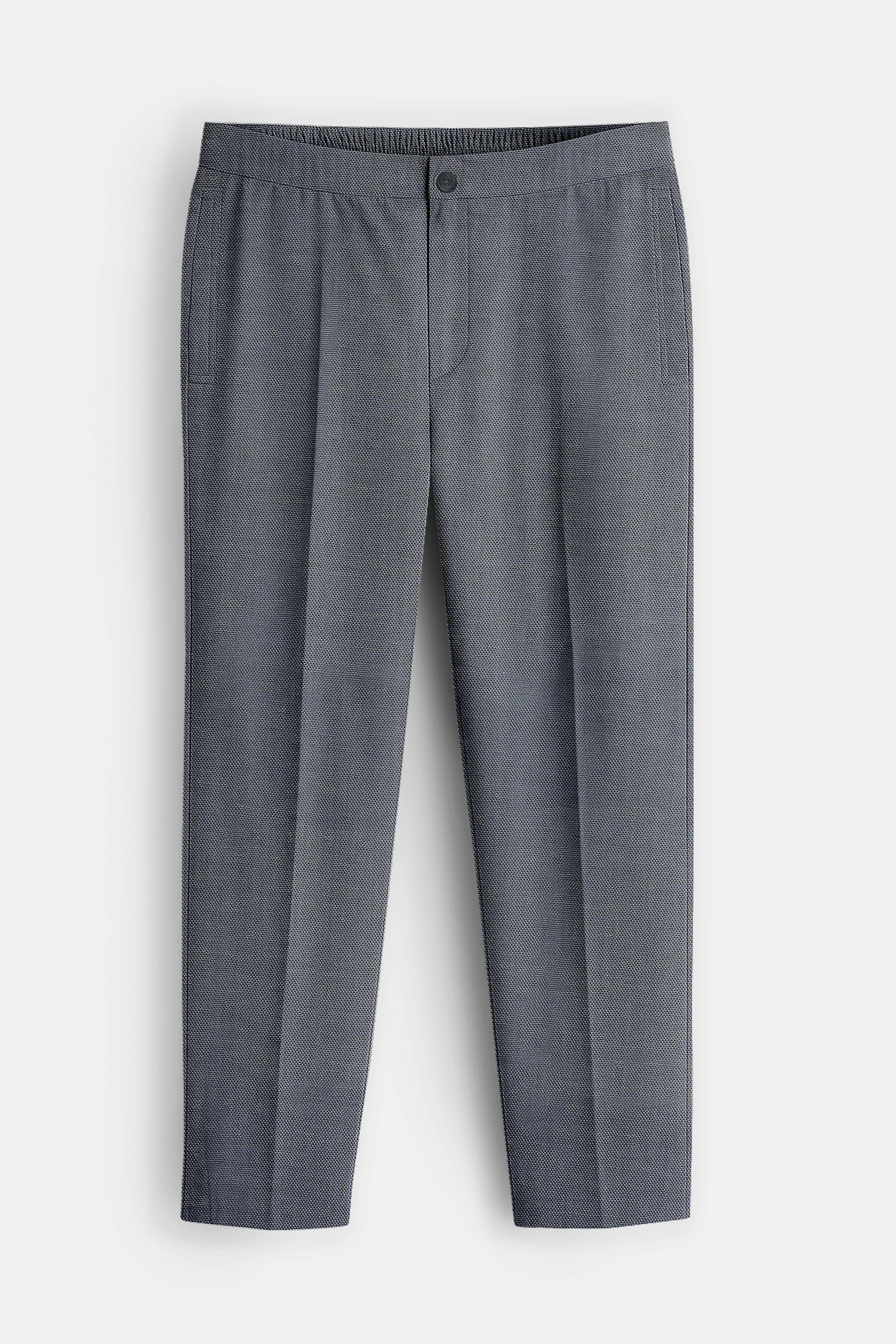 Grisora-Iridium Gray Dobby Textured Premium Cotton Lounge Pant