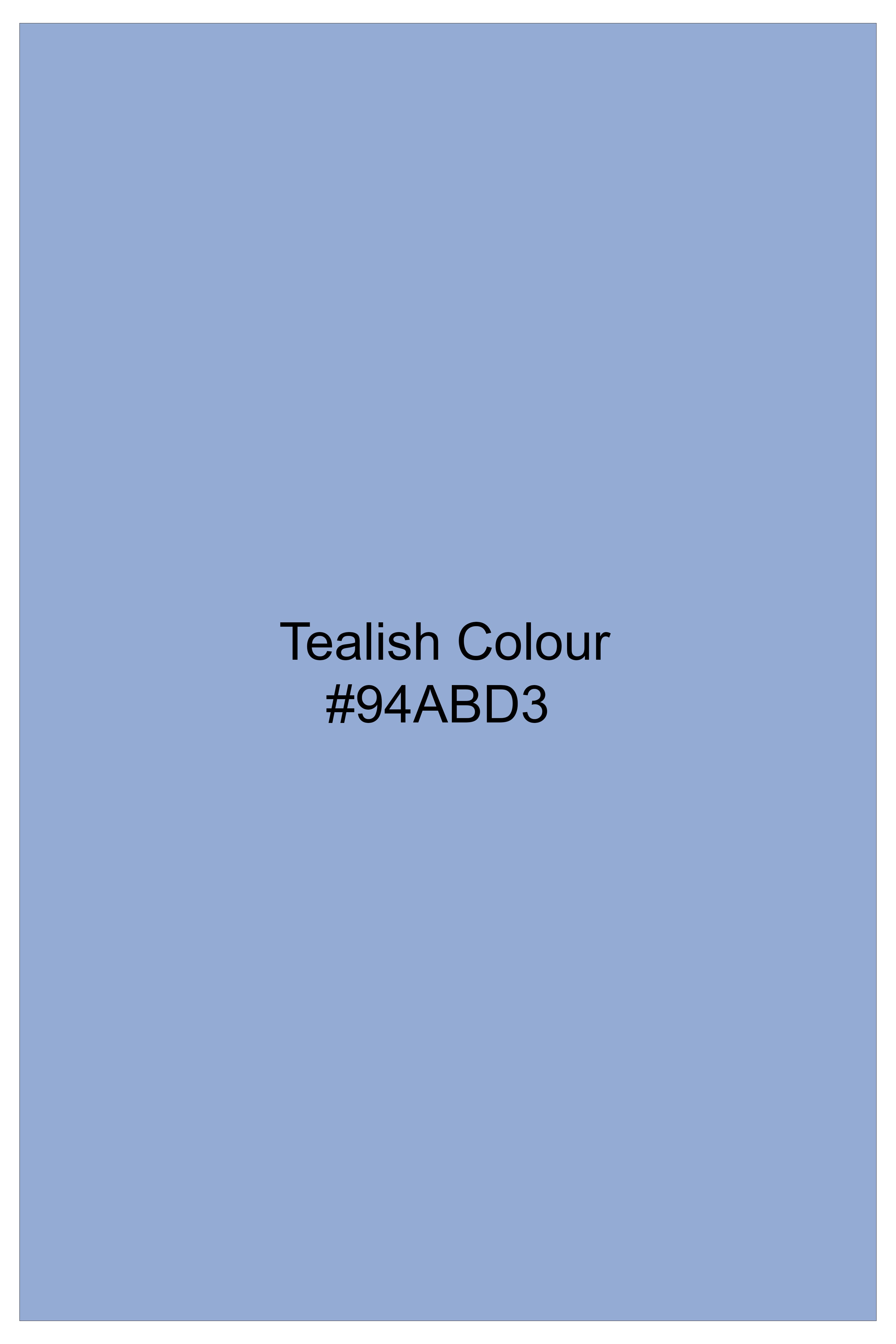 Velistra-Tealish Blue Textured Oxford Super Soft Premium Cotton Lounge Pant