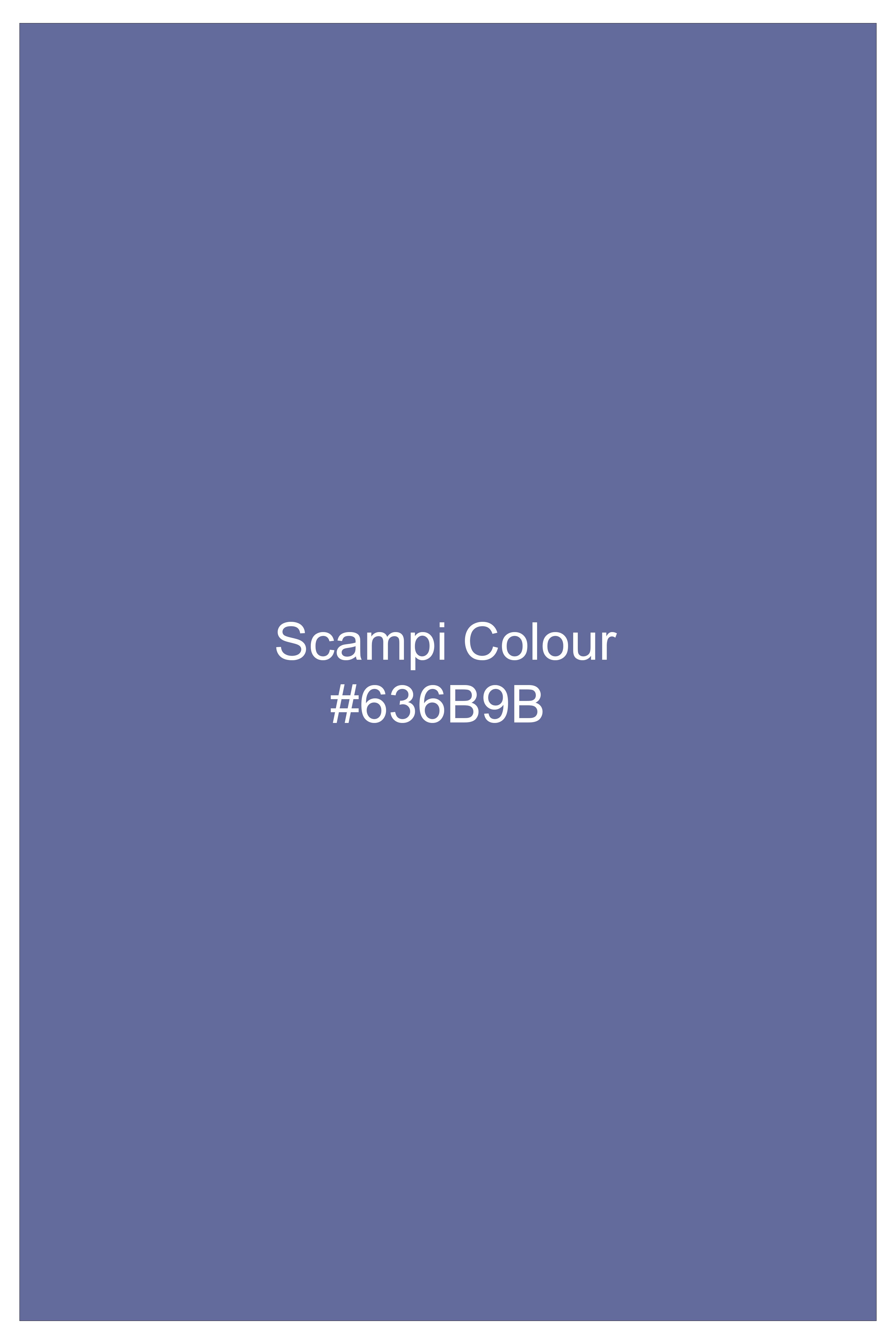 Aurivor-Scampi Blue Textured Super Soft Chambray Premium Cotton Lounge Pant