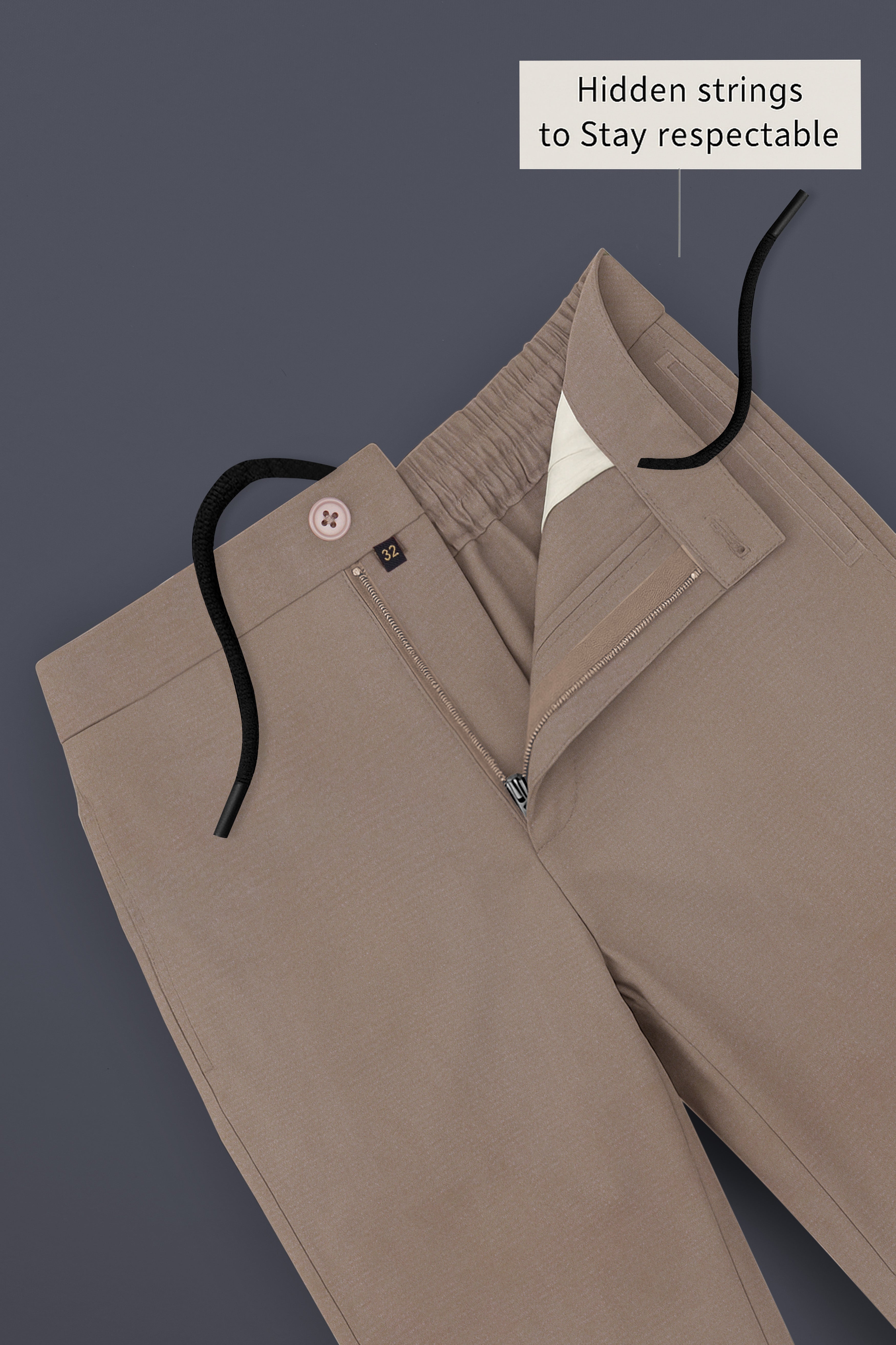 Brunessa-Zorba Brown Subtle Sheen Super Soft Premium Cotton Lounge Pant