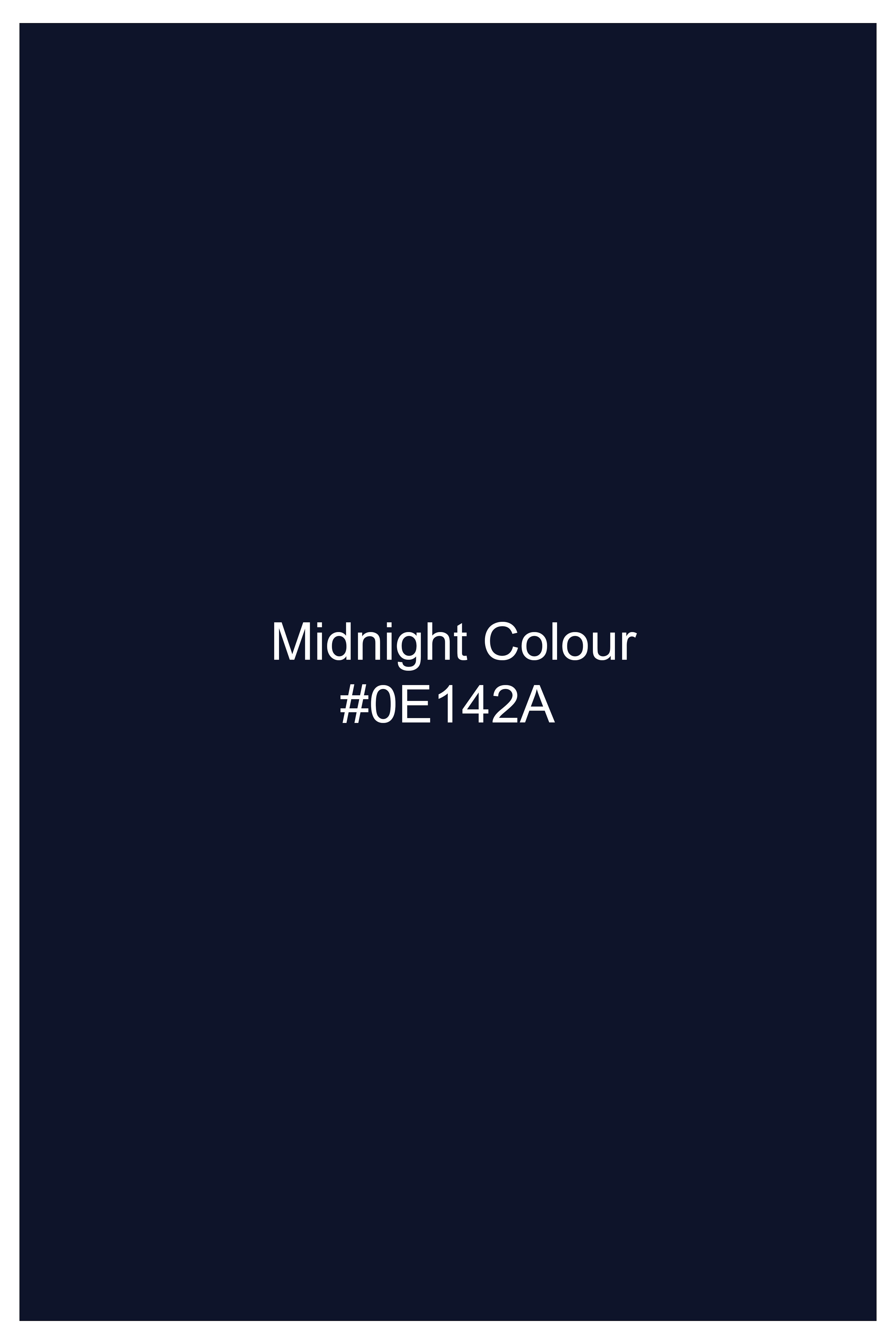 Noctivell-Midnight Blue Super Soft Poplin Giza Cotton Lounge Pant